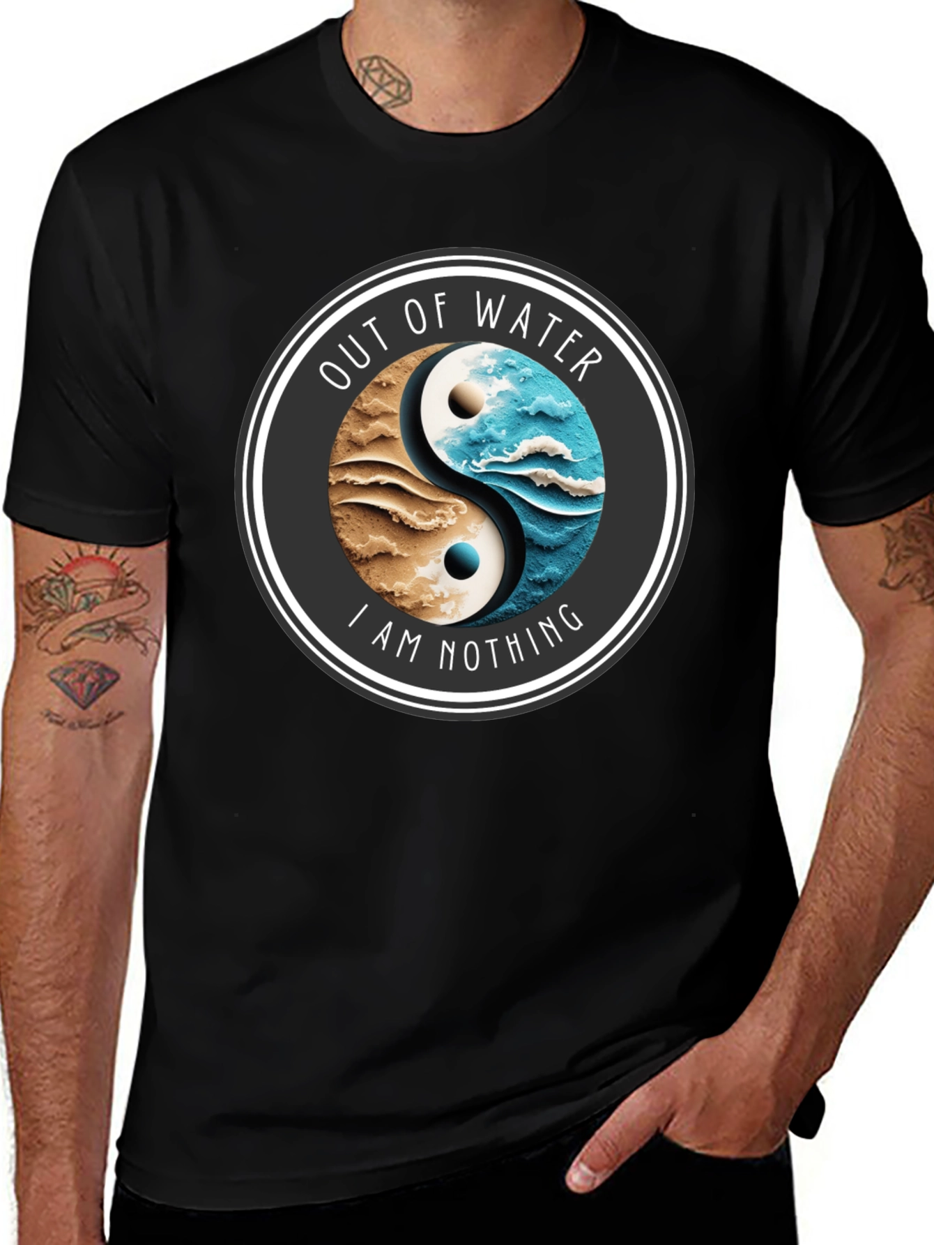 Variant 12 of Yin Yang Out of Water Graphic Tee