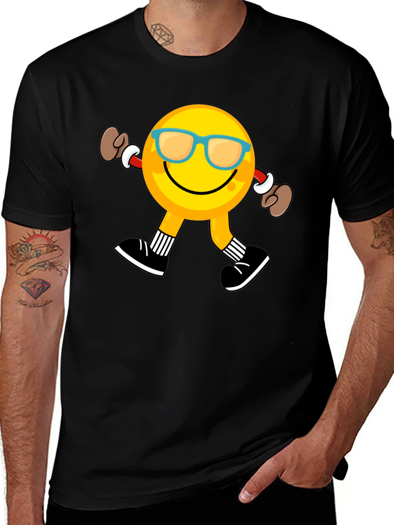 Variant 27 of Smiley Face Sunglasses Graphic Tee