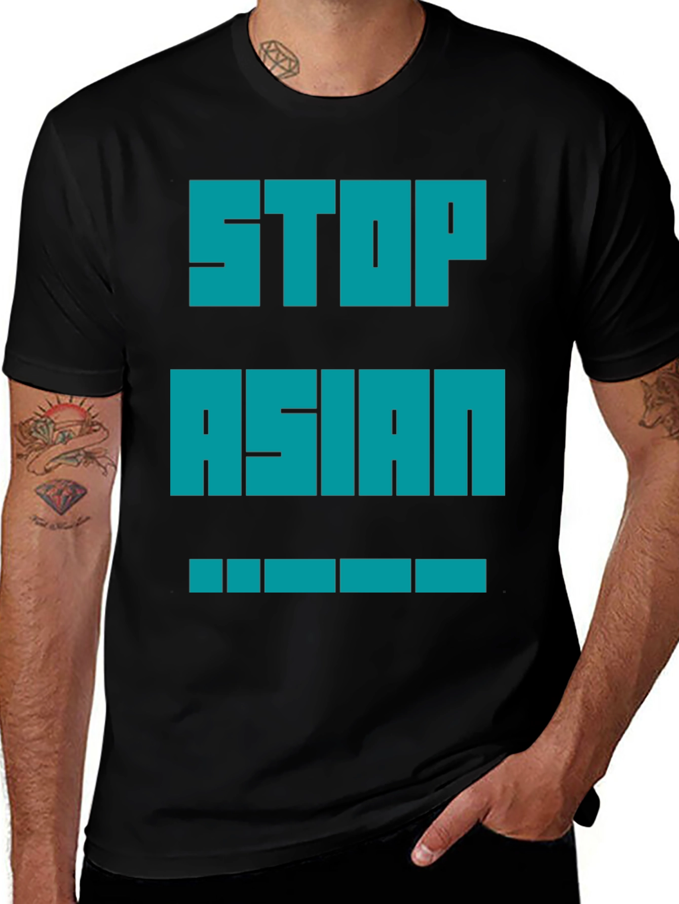 Variant 8 of Statement T-Shirt - Stop Asian