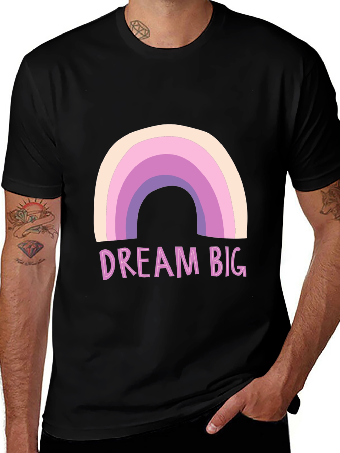 Variant 23 of Dream Big Rainbow Graphic Tee
