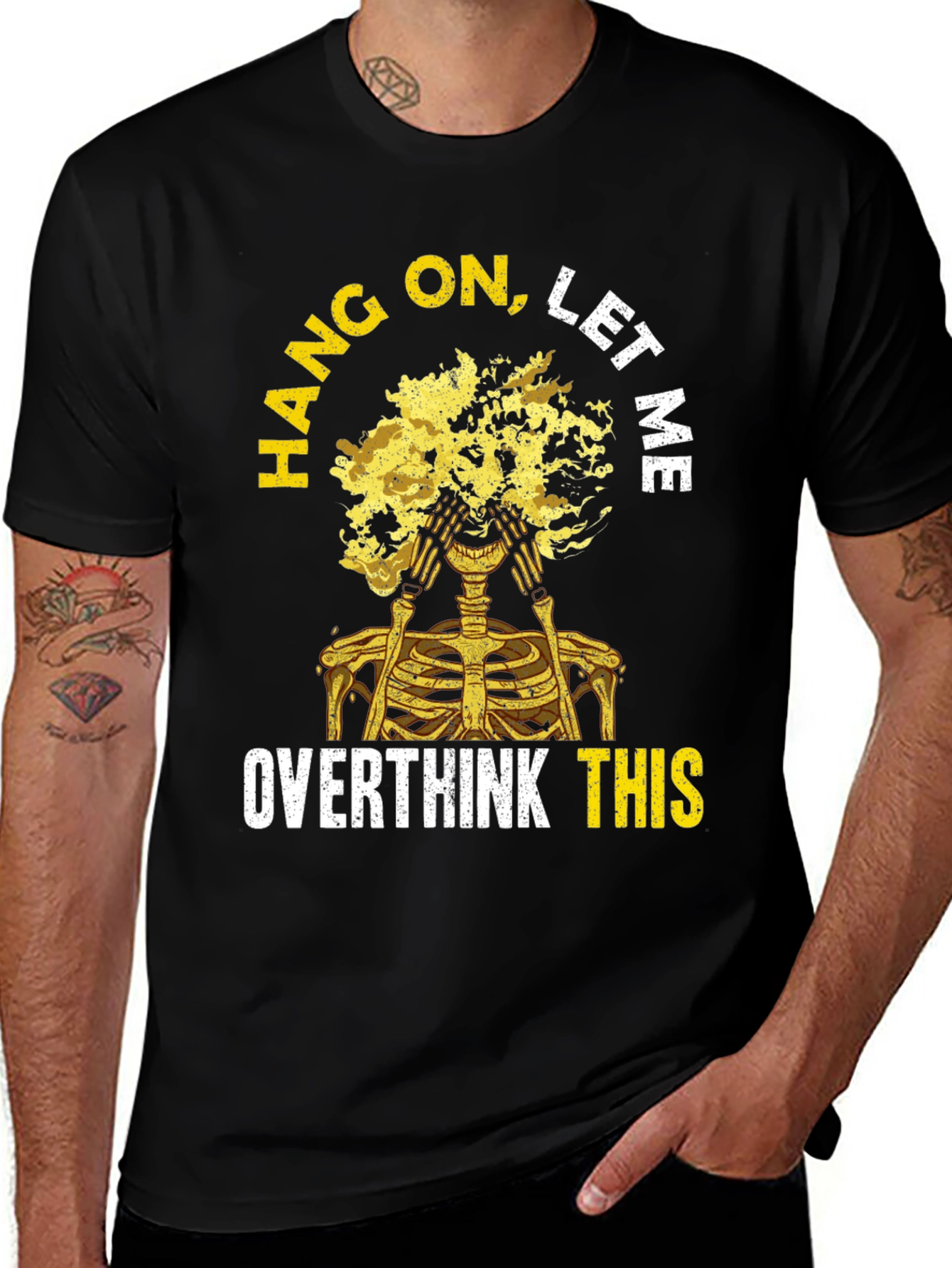 Variant 24 of Overthink Skeleton Graphic Tee