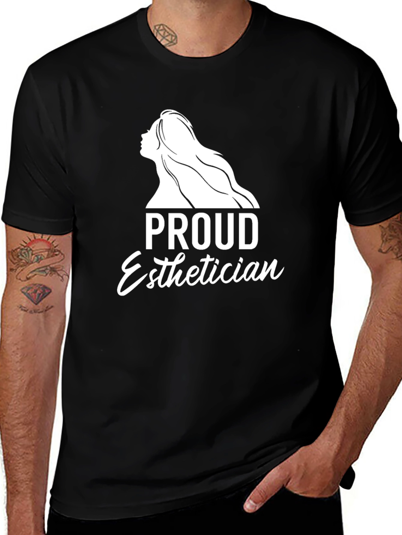Variant 24 of Proud Esthetician Black Graphic T-Shirt