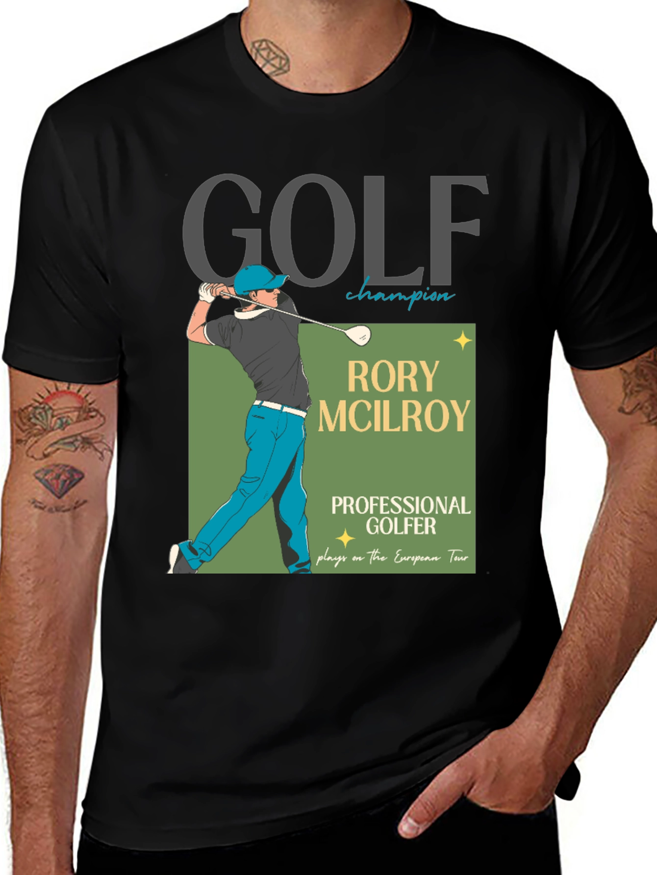 Variant 26 of Golf Champion T-Shirt - Rory McIlroy Tee