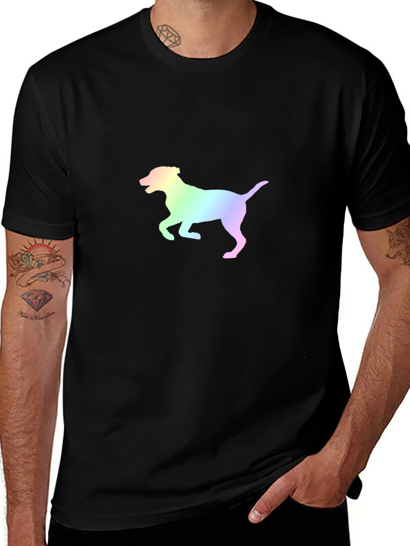 Variant 21 of Rainbow Dog Graphic Tee - Stylish Unisex Shirt
