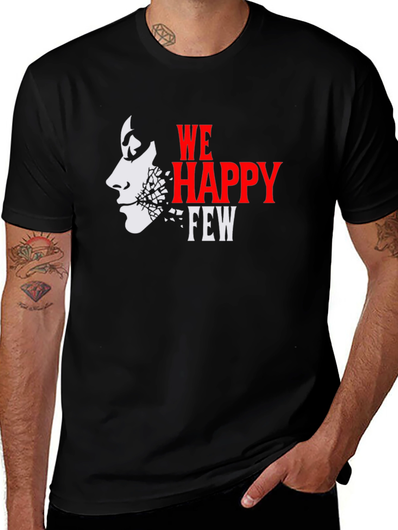 Variant 20 of We Happy Few Graphic Tee - Black T-Shirt