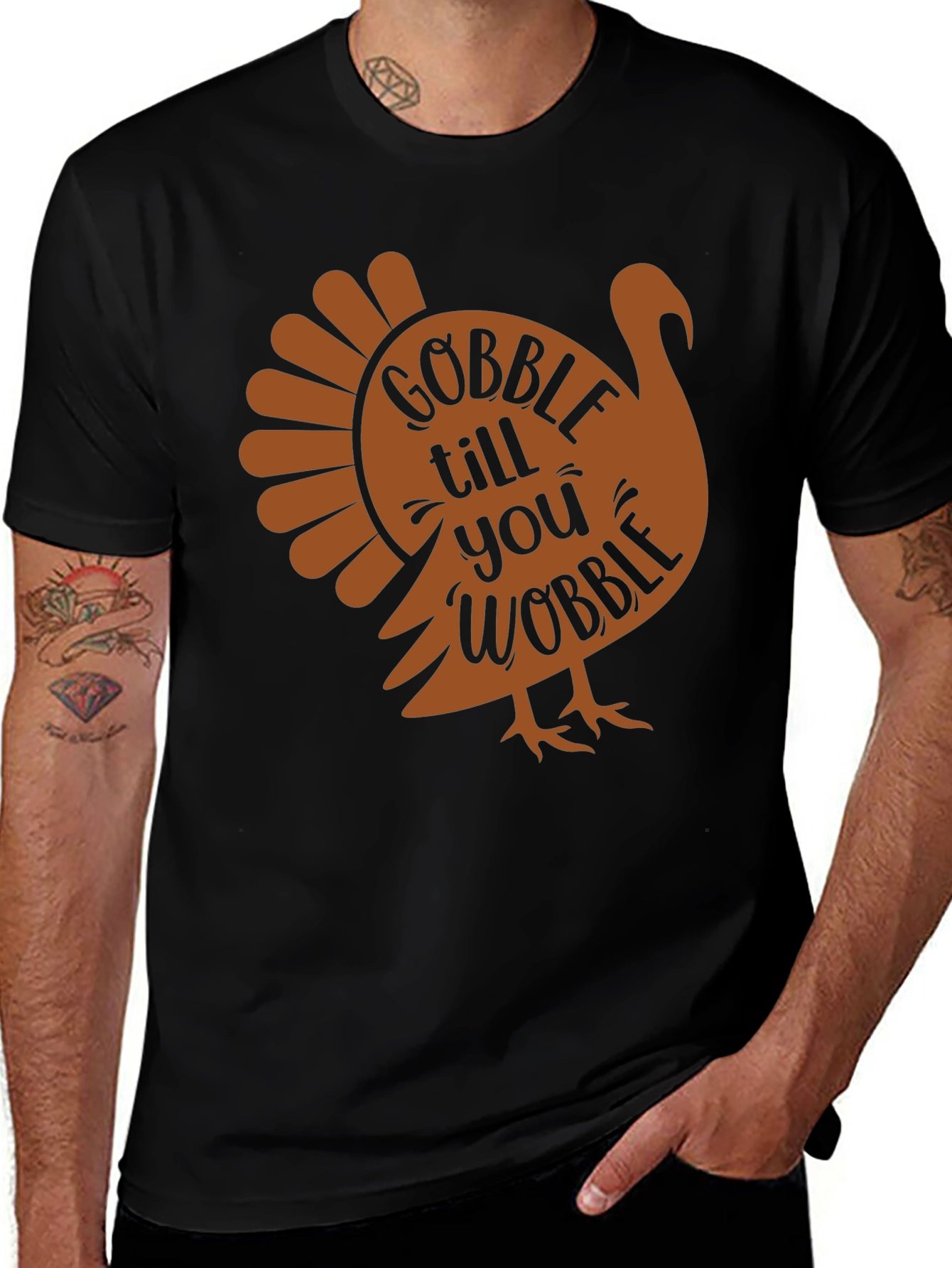 Variant 5 of Gobble Till You Wobble Thanksgiving Tee