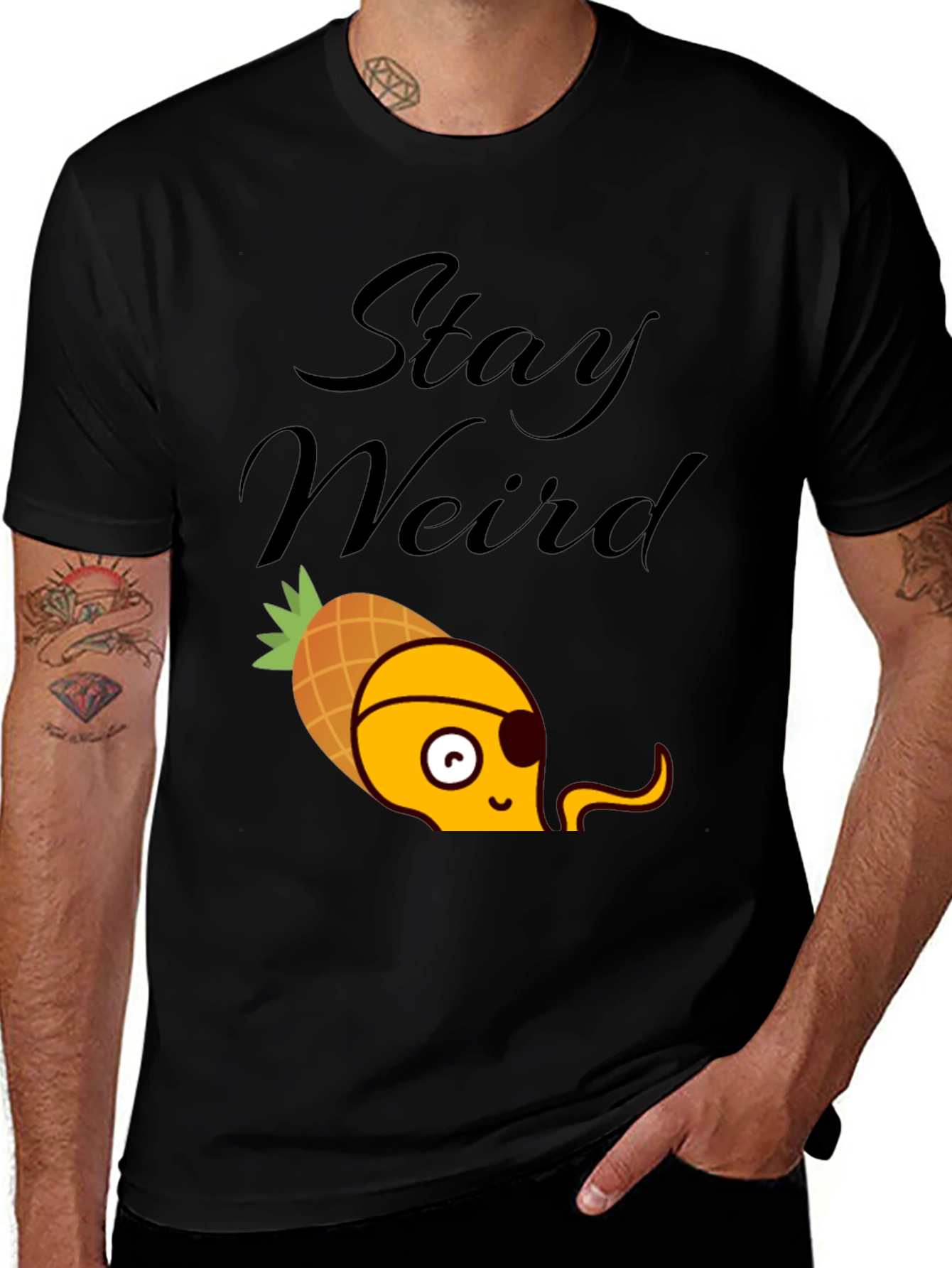 Variant 21 of Stay Weird Pineapple Pirate T-Shirt