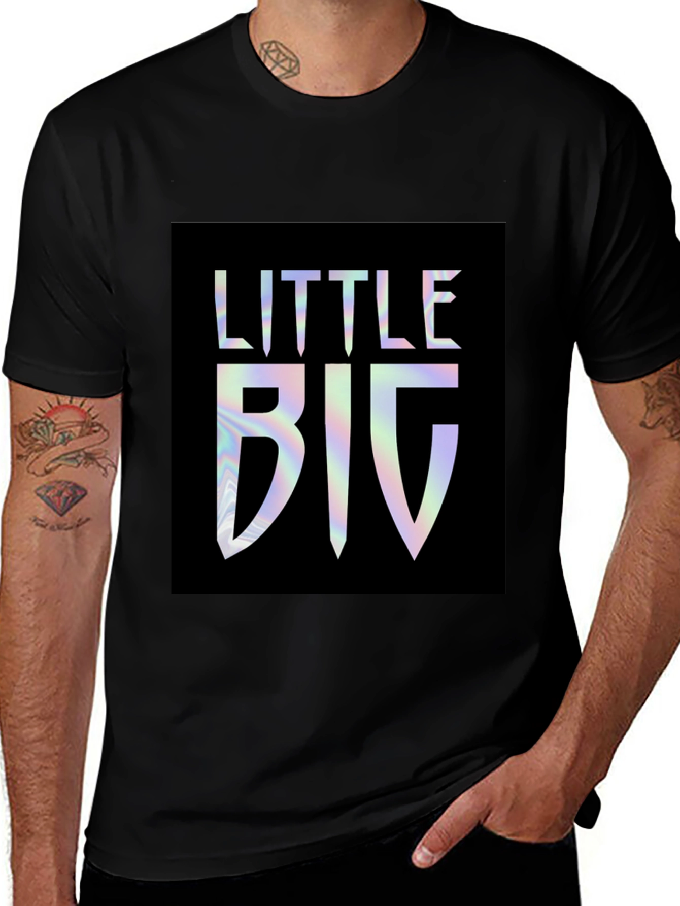 Variant 14 of Little BIG Graphic Tee - Holographic Print