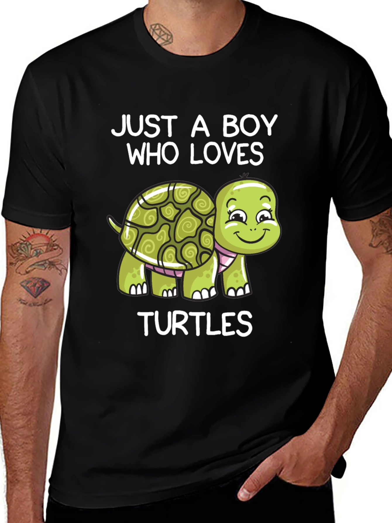 Variant 25 of Boy's Turtle Lover Graphic T-Shirt