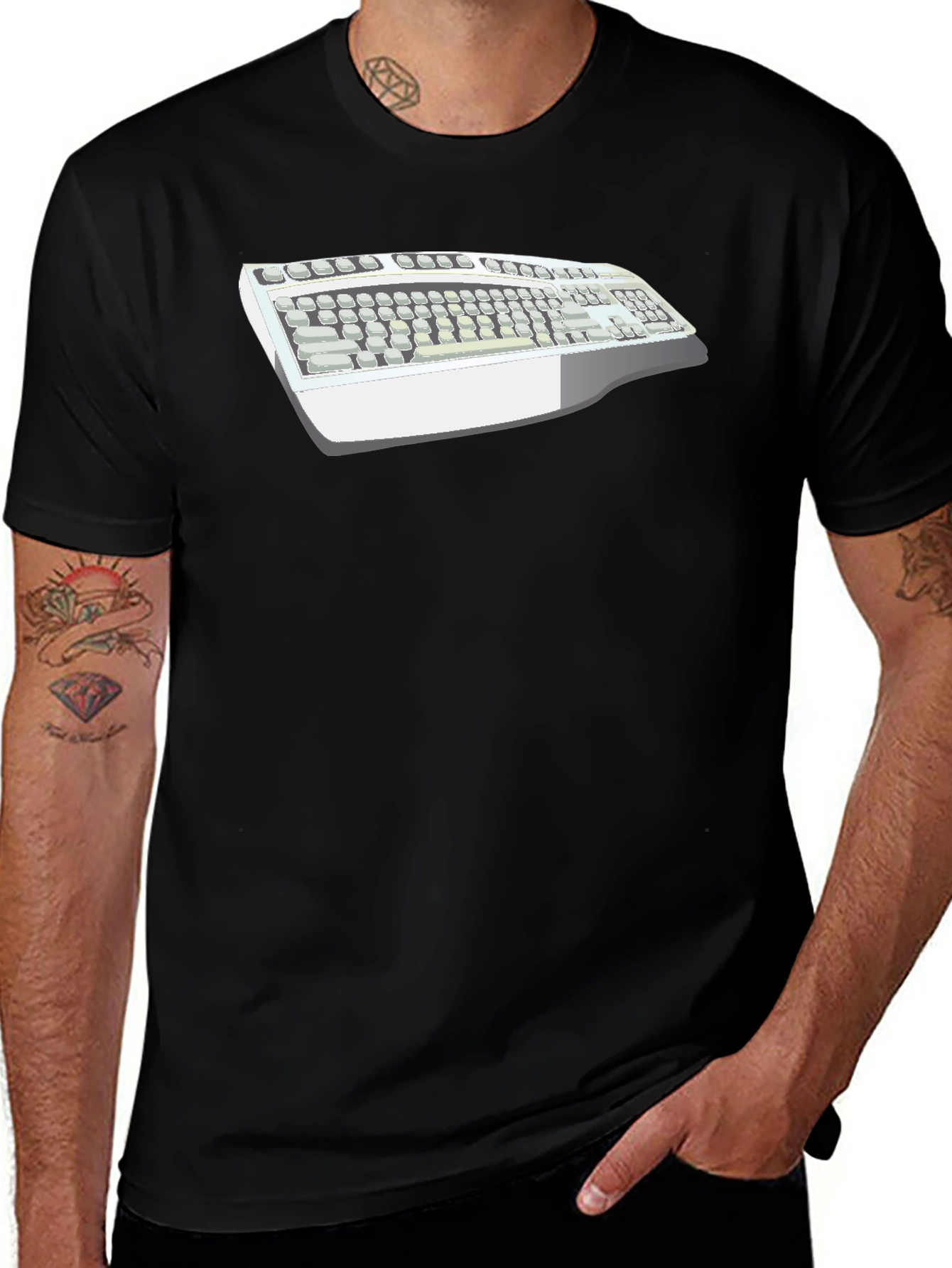 Variant 19 of Retro Keyboard T-Shirt - Classic Tech Style