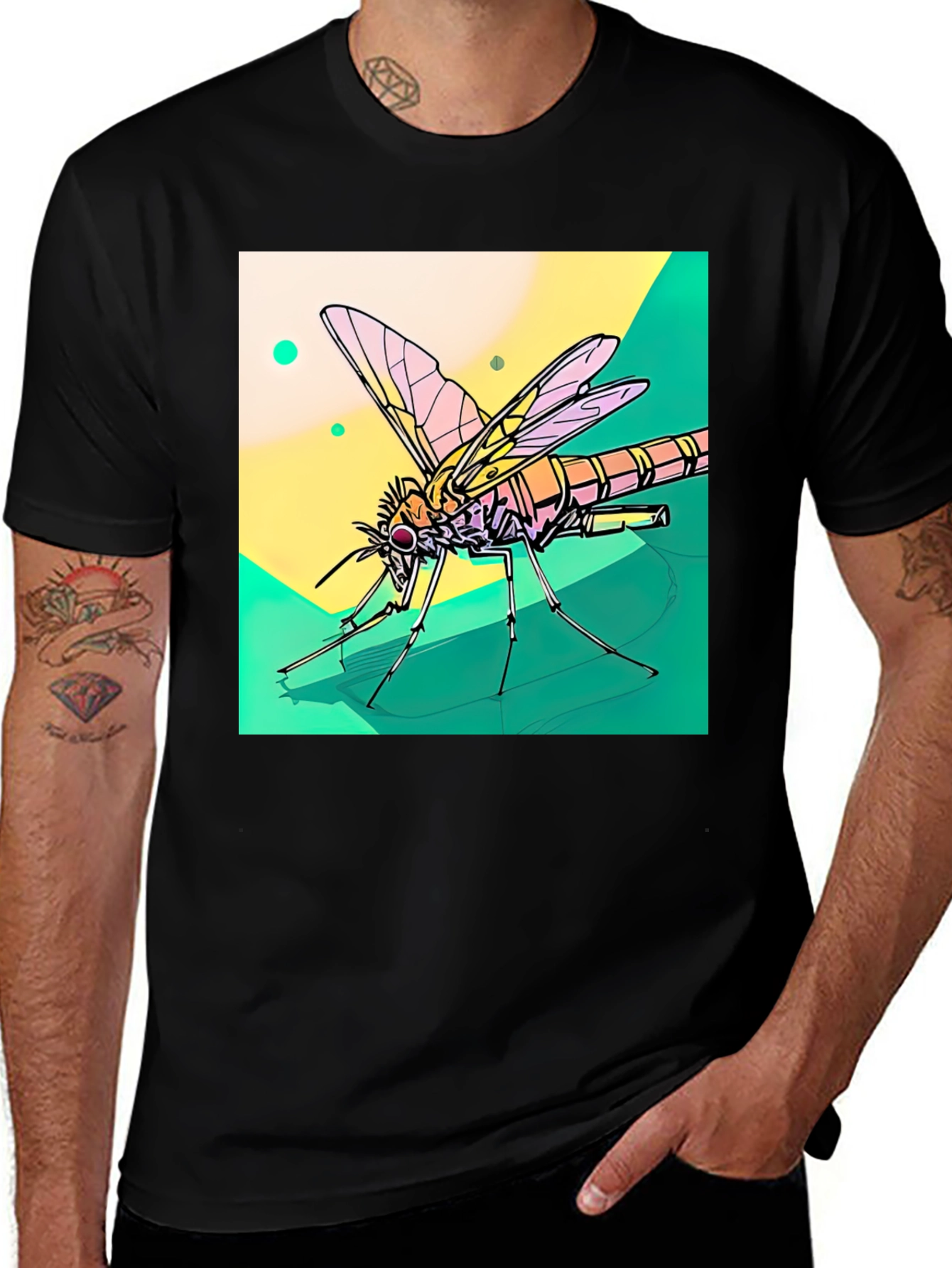 Variant 9 of Insect Graphic T-Shirt: Unique Artistic Design