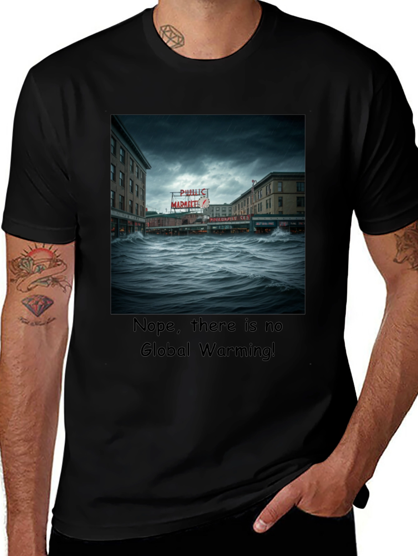 Variant 16 of Humorous Global Warming T-Shirt