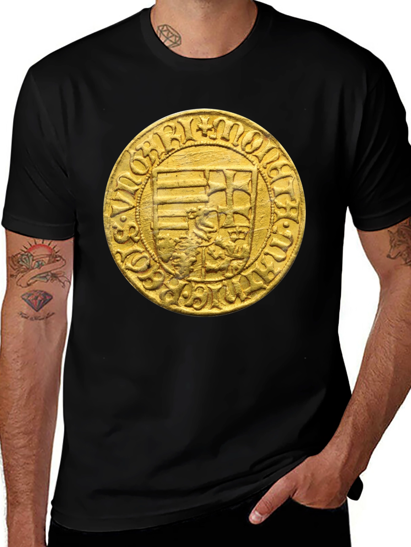 Variant 20 of Medieval Coin Graphic T-Shirt