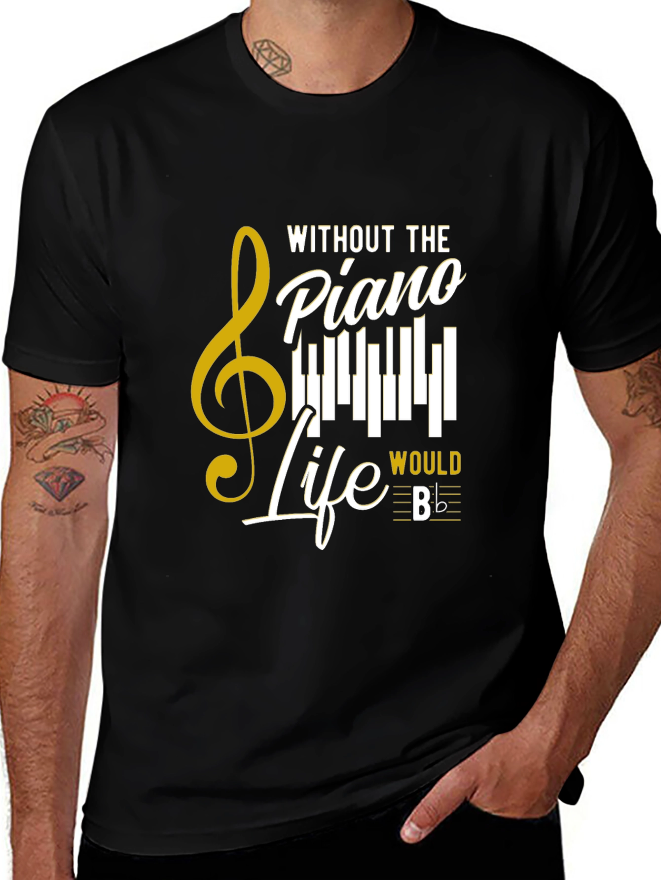 Variant 23 of Piano Life T-Shirt - Music Lover Tee
