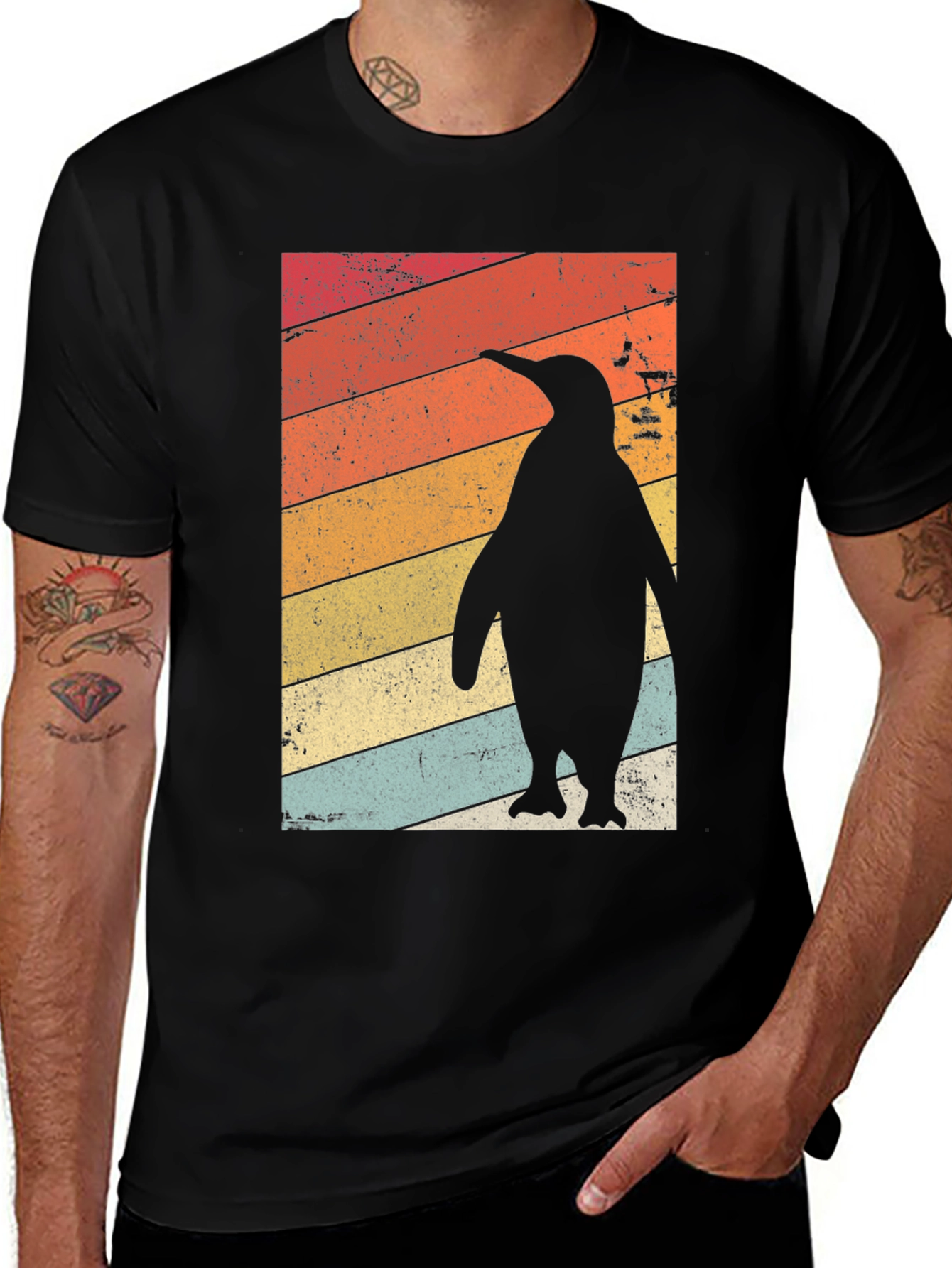 Variant 18 of Retro Penguin T-Shirt - Vintage Style Graphic Tee