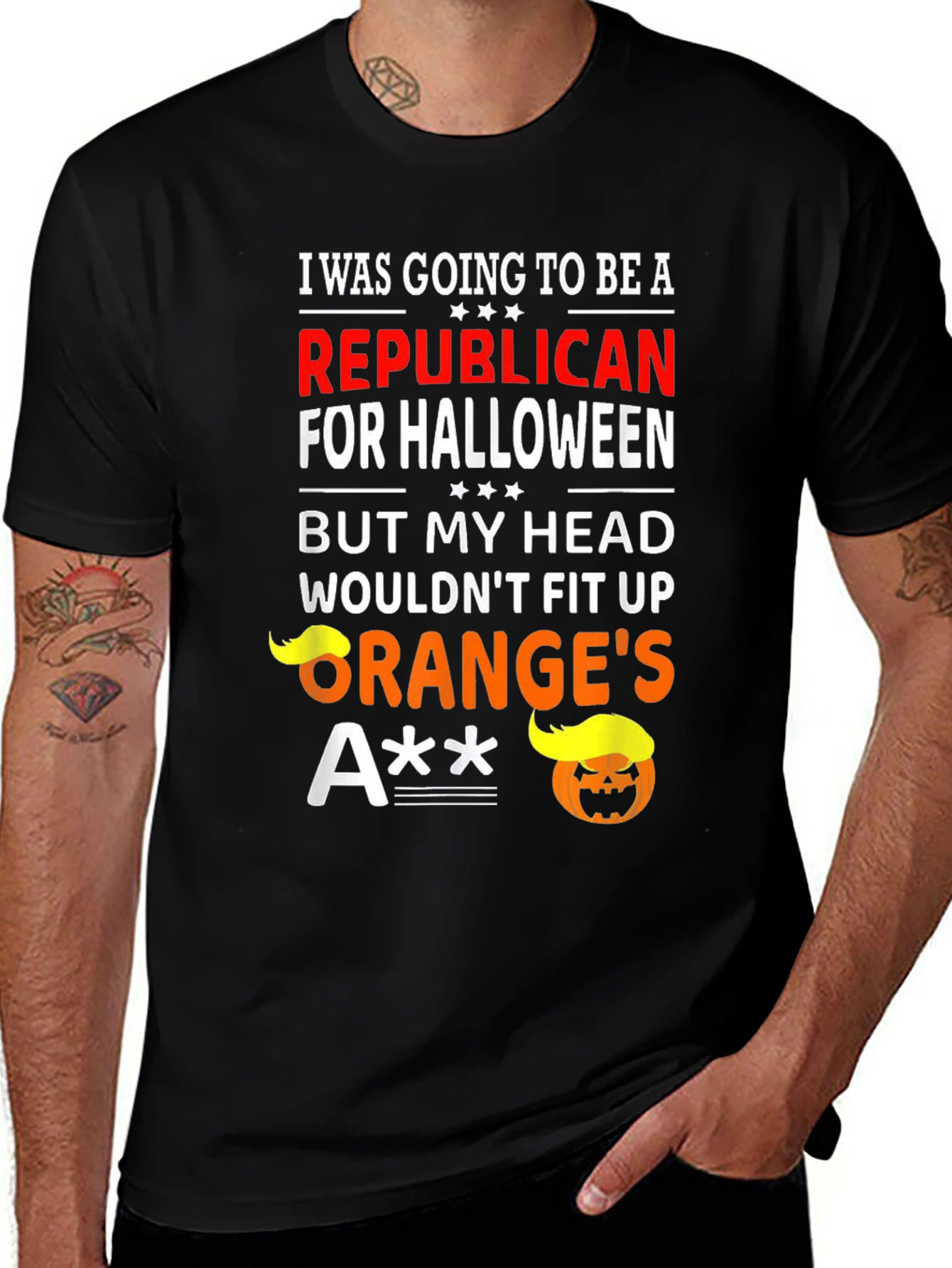 Funny Anti-Trump Halloween Republican T-Shirt