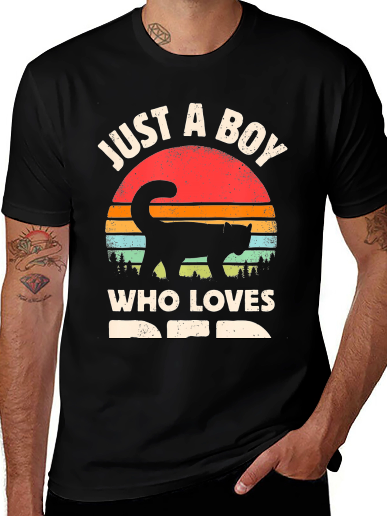 Variant 21 of Just a Boy Who Loves Cats T-Shirt