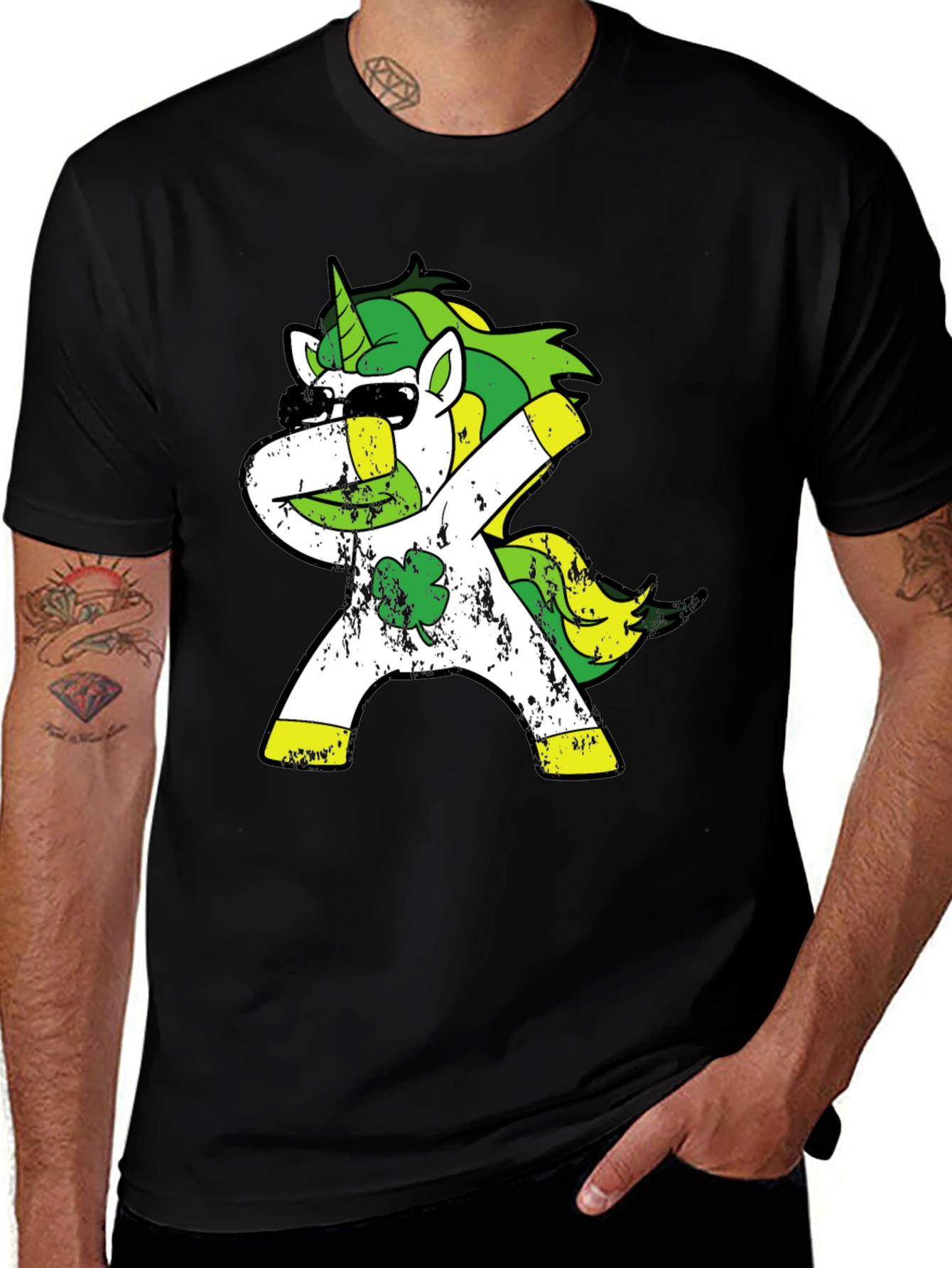 Dabbing Unicorn St. Patrick's Day T-Shirt