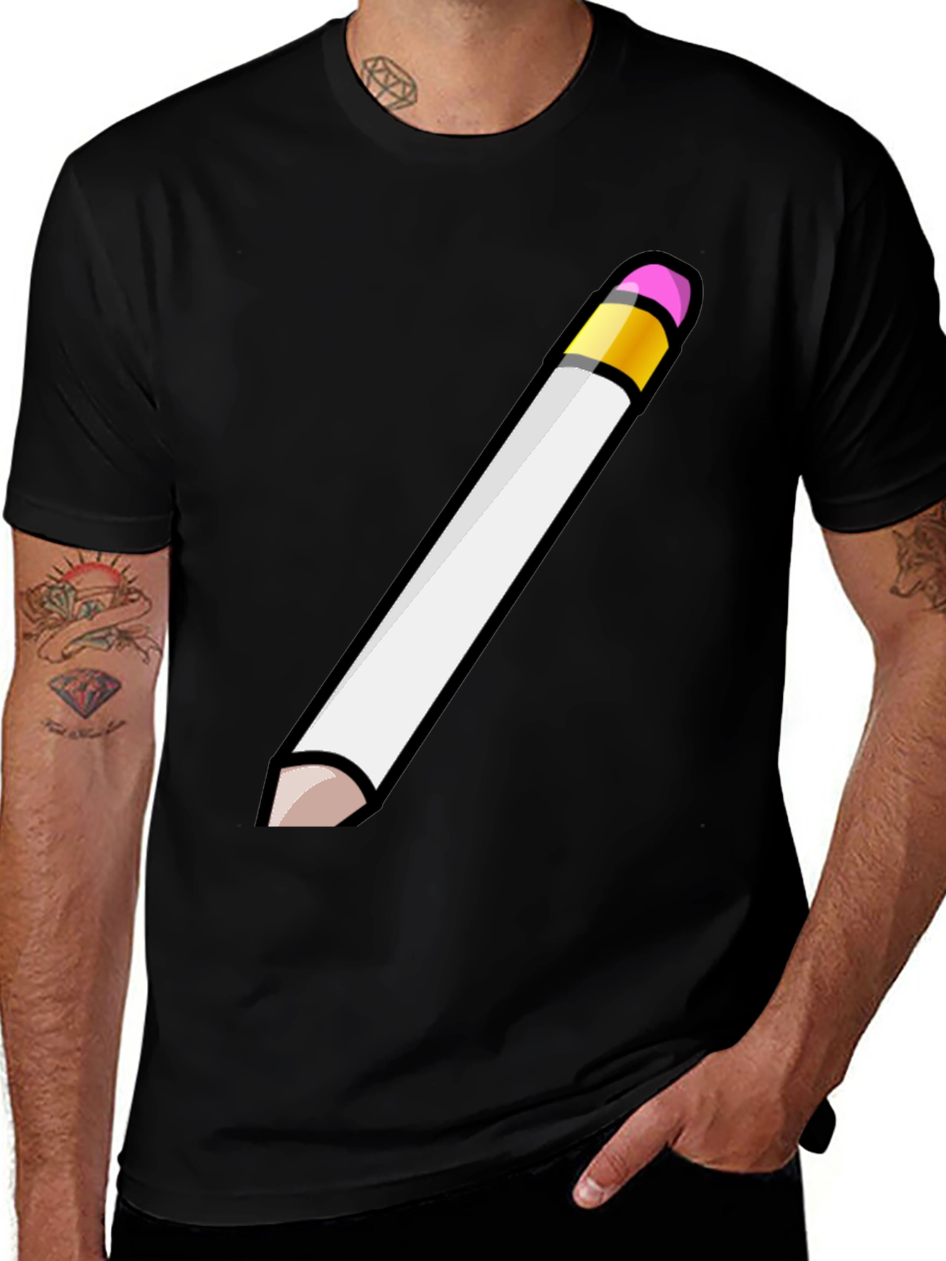 Variant 27 of Pencil Graphic T-Shirt - Unisex Cotton Tee