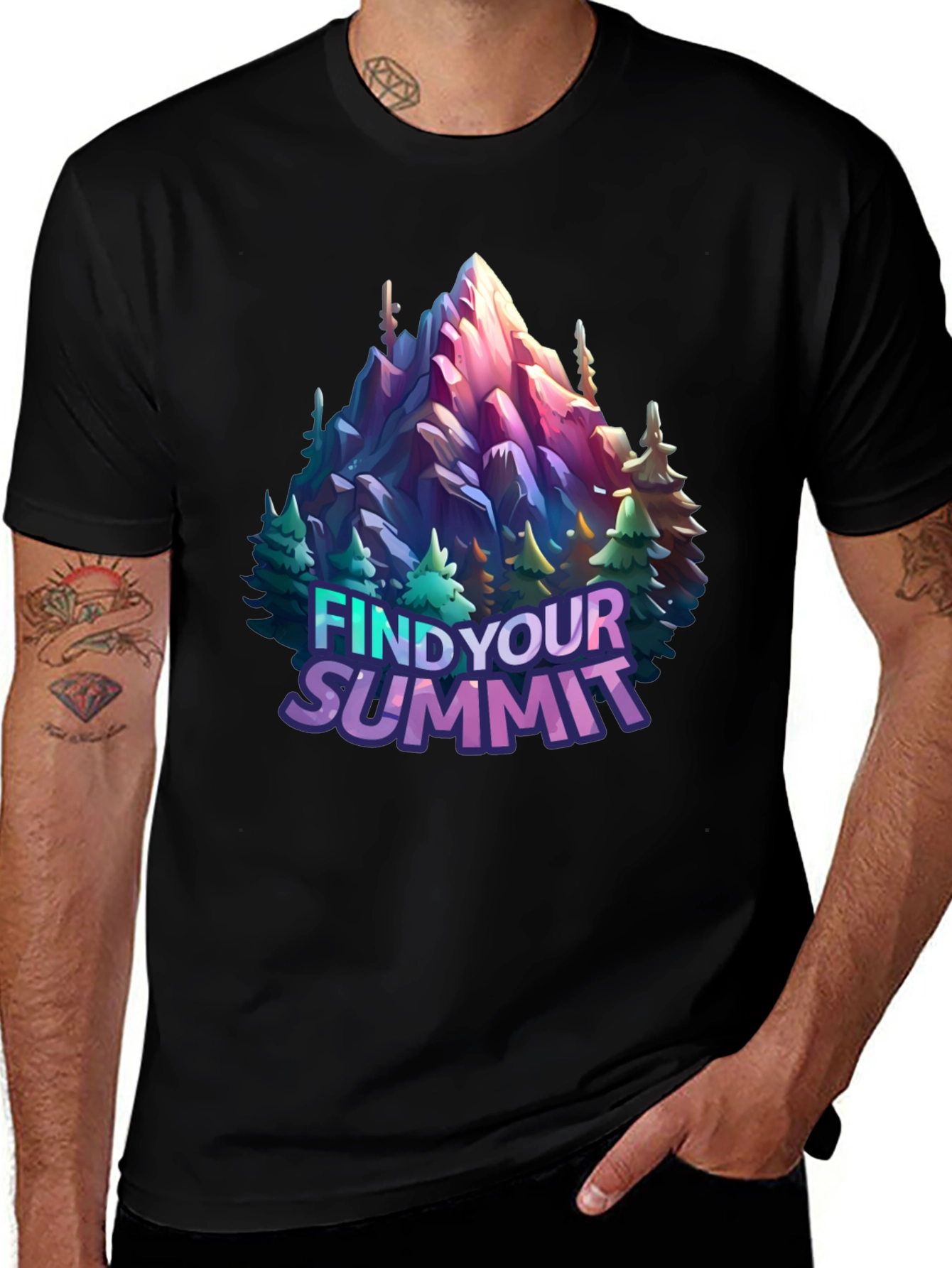 Variant 16 of Find Your Summit Graphic Tee - Adventure Awaits!