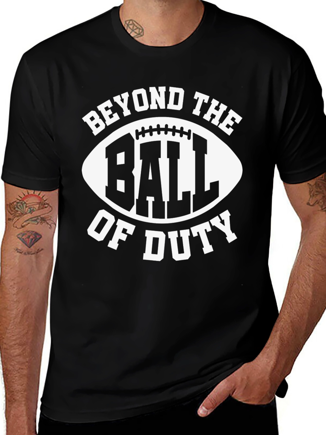 Variant 20 of Beyond The Ball of Duty Black Graphic Tee