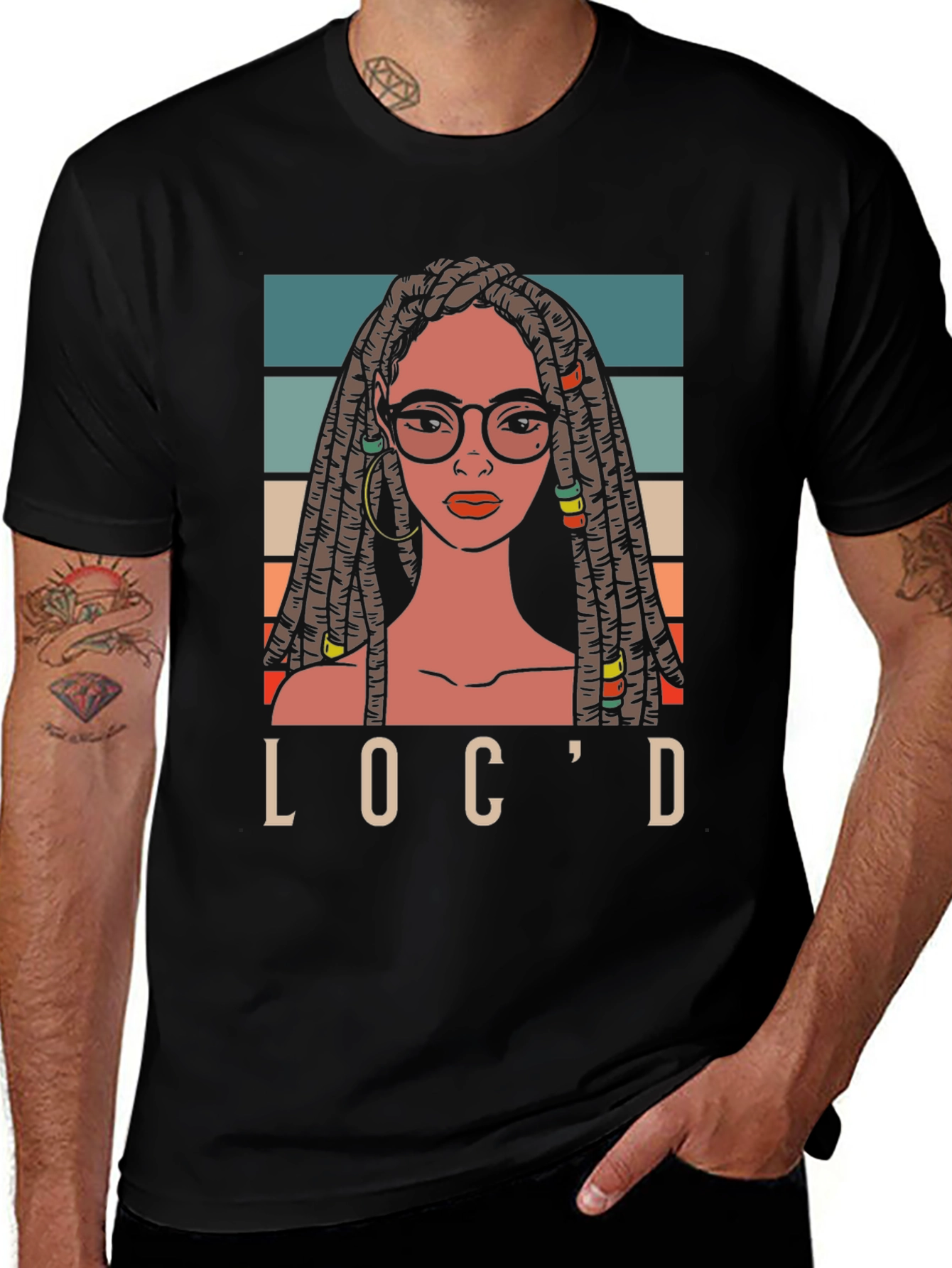 Variant 15 of Loc'd T-Shirt: Stylish Graphic Tee