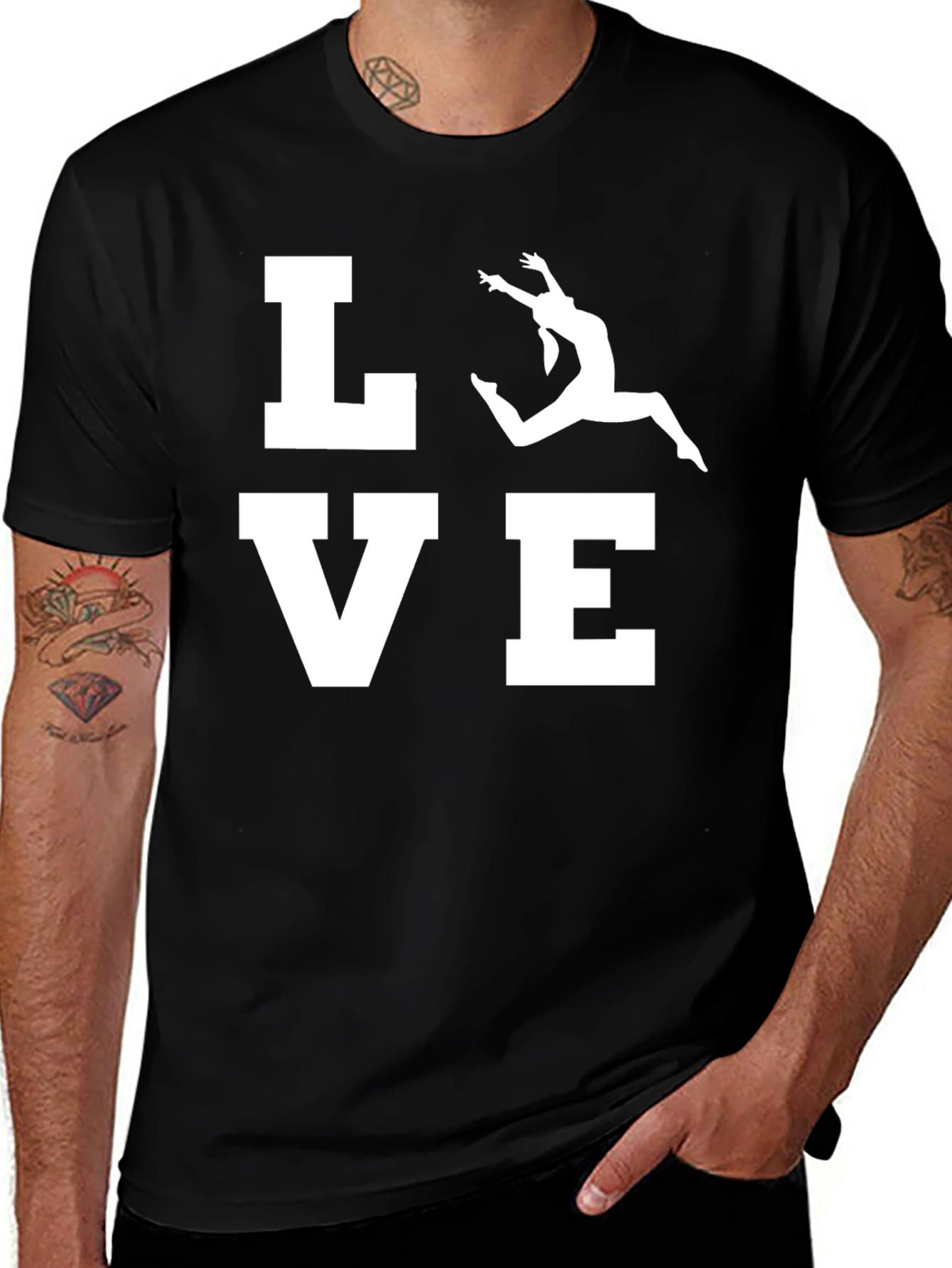 Variant 6 of Gymnastics Love Graphic Tee - Sporty Style