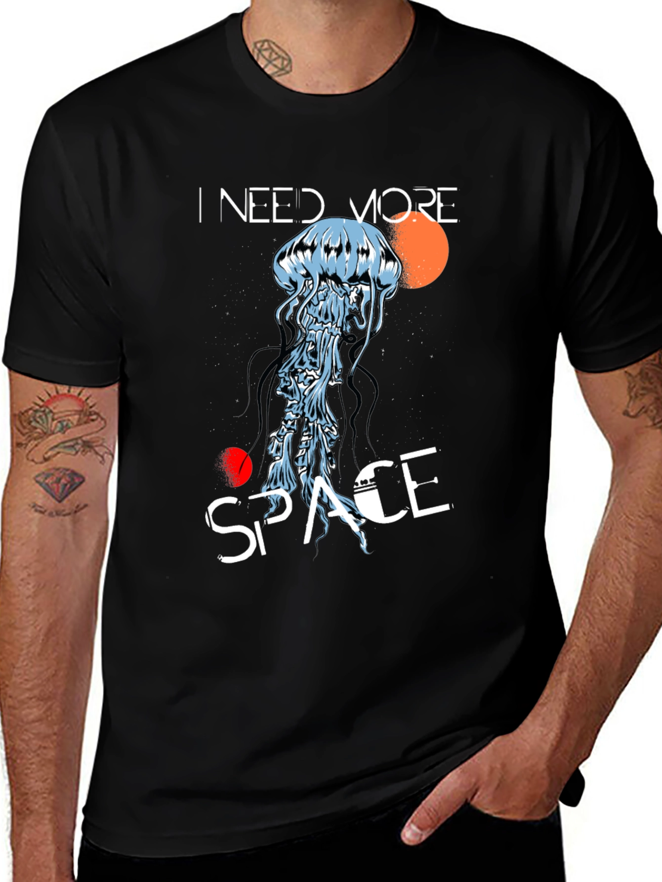 Variant 14 of I Need More Space T-Shirt Jellyfish Graphic Tee