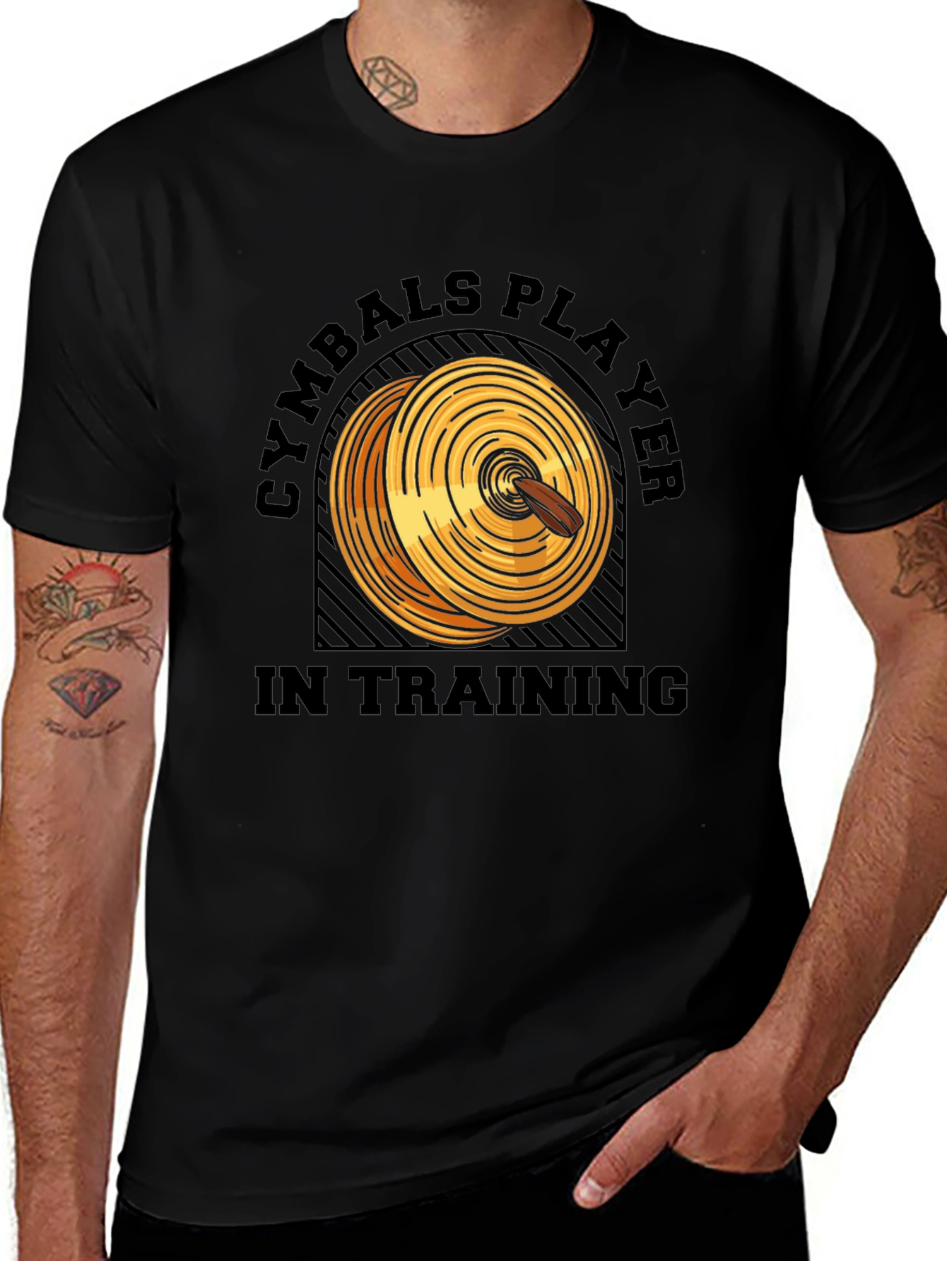 Variant 17 of Cymbals Player in Training Graphic T-Shirt