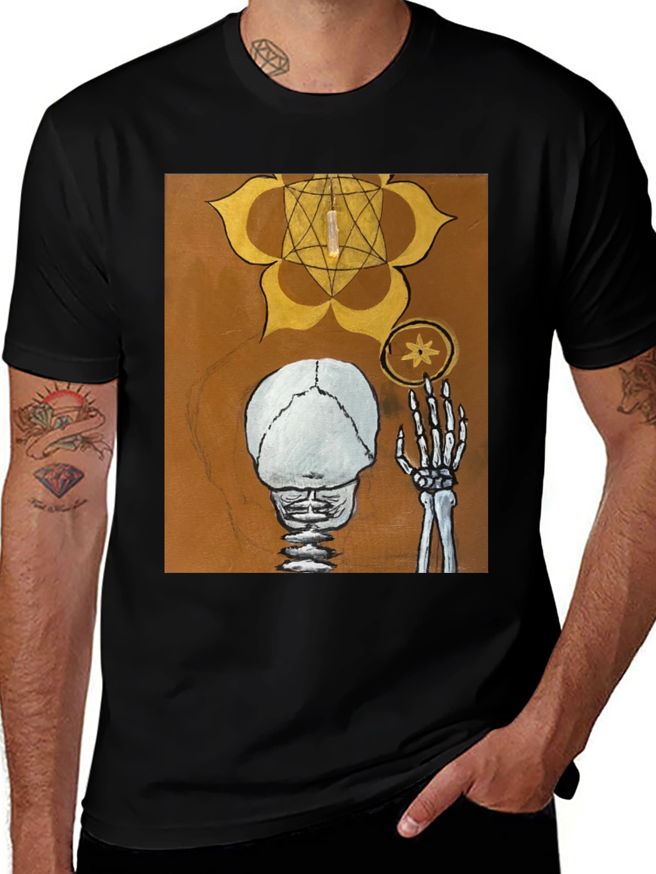 Variant 24 of Esoteric Skeleton Graphic Tee