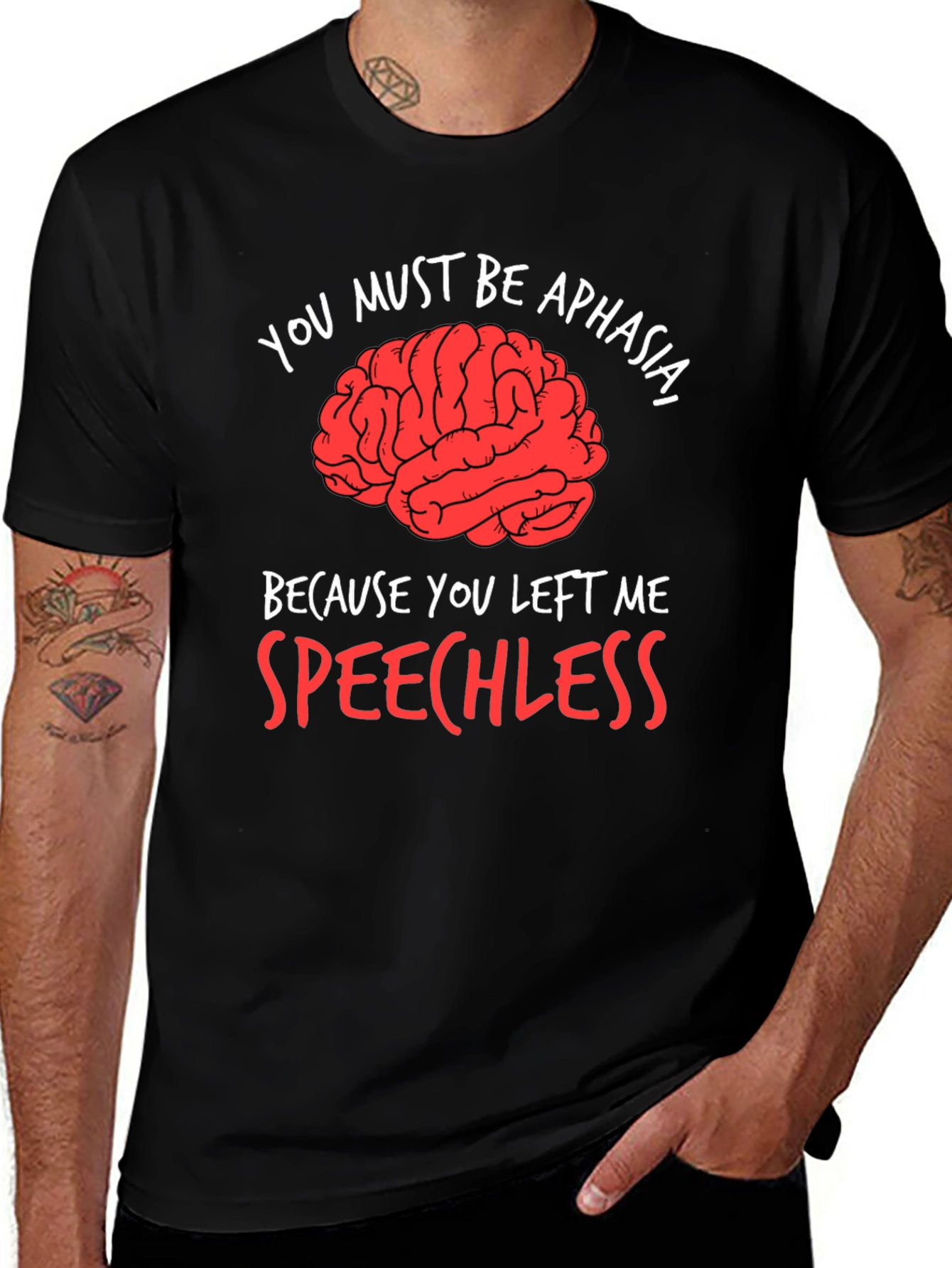 Variant 14 of Aphasia Brain Humor Graphic Tee
