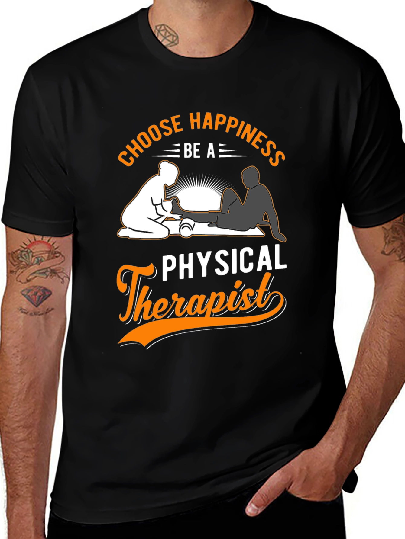 Variant 16 of Choose Happiness Physical Therapist T-Shirt
