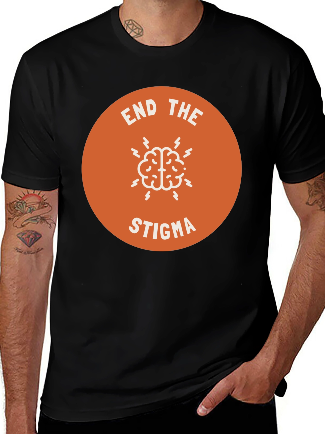Variant 25 of End the Stigma Mental Health Awareness T-Shirt