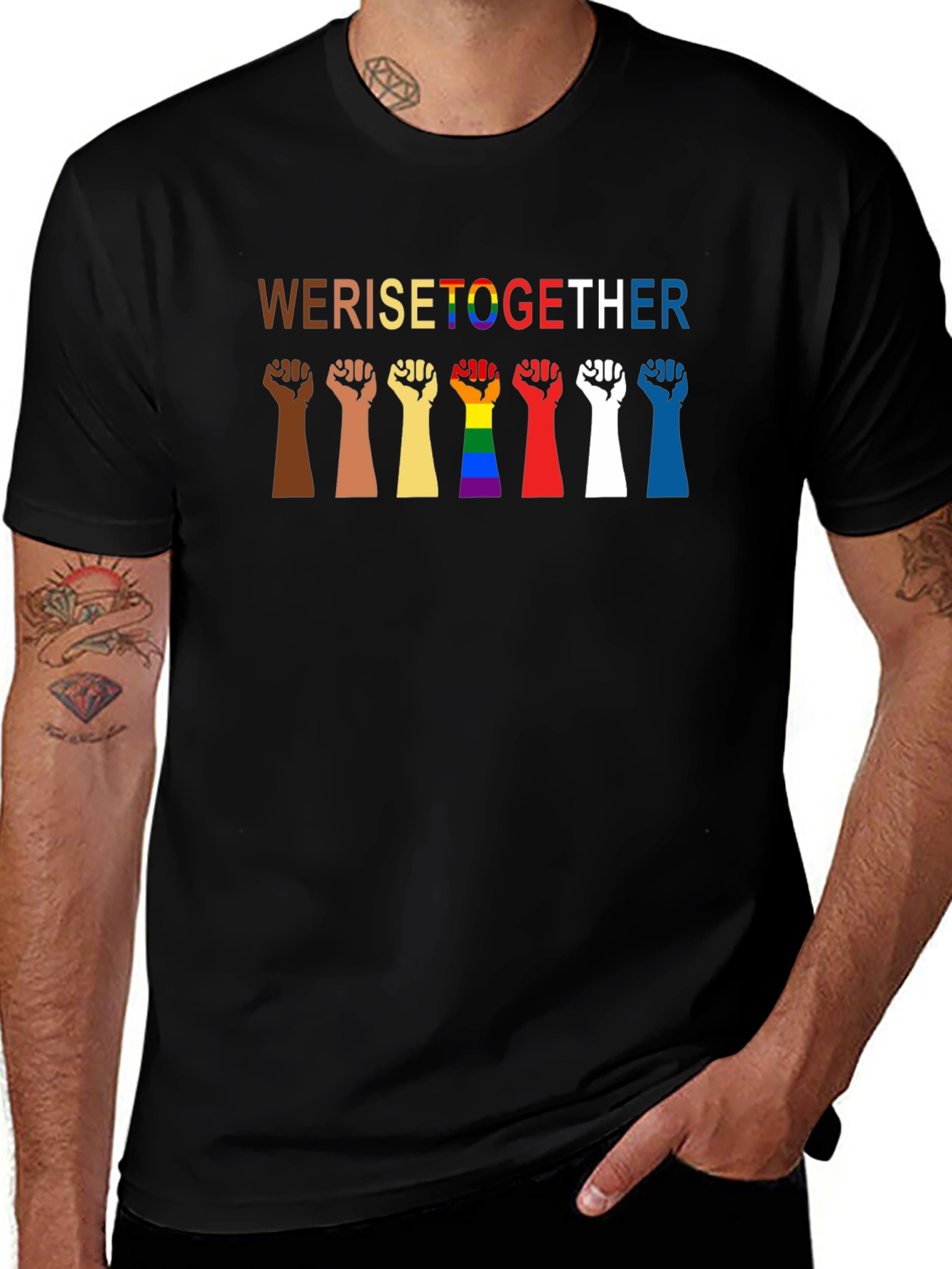 Variant 12 of WE RISE TOGETHER Equality Graphic T-Shirt
