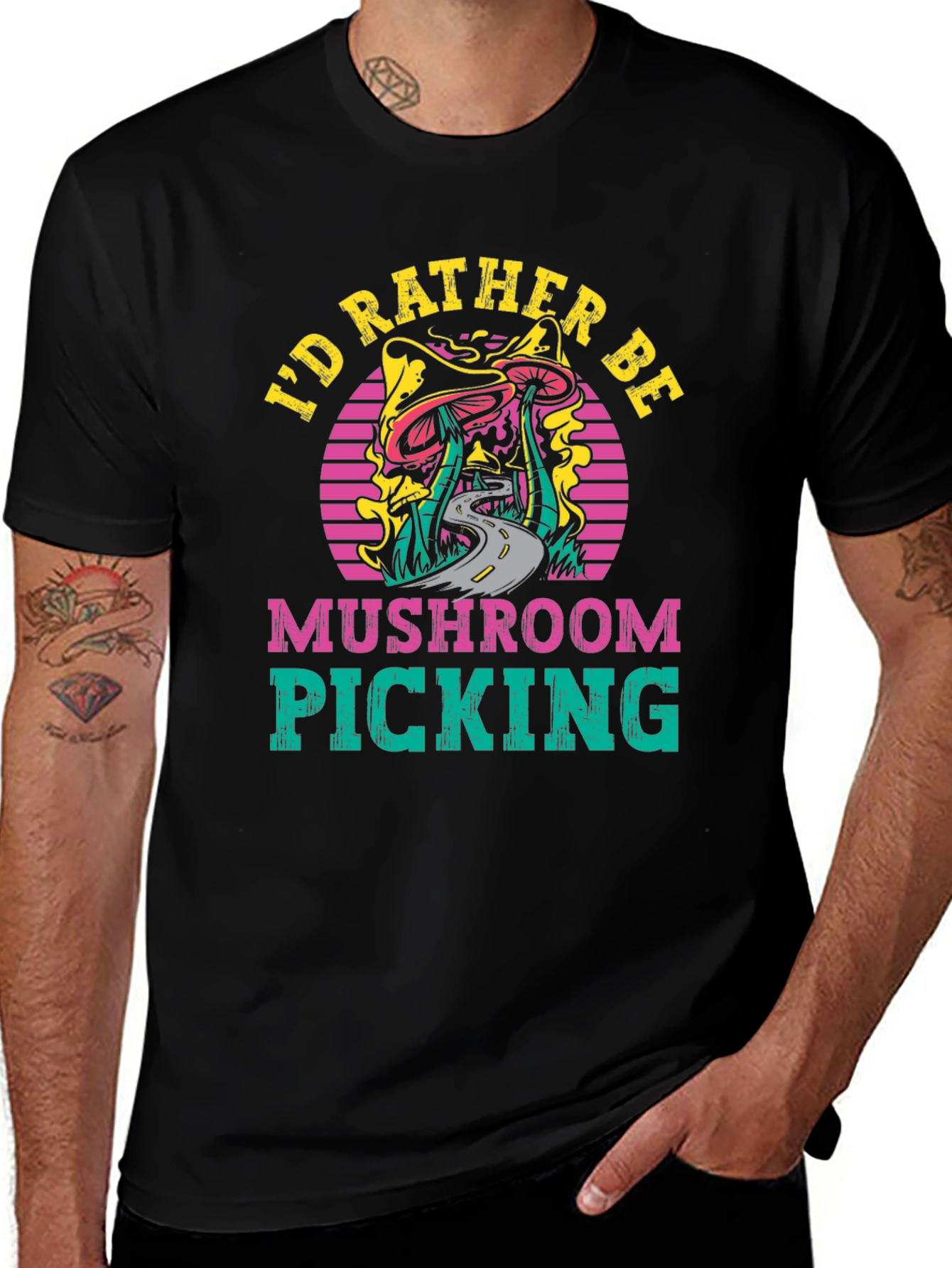 Variant 28 of Mushroom Picking Graphic Tee