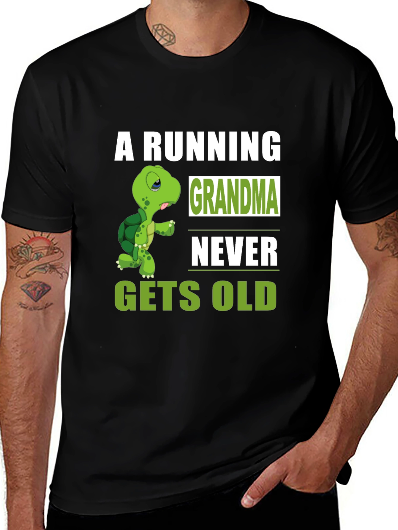 Variant 18 of Running Grandma Never Gets Old T-Shirt