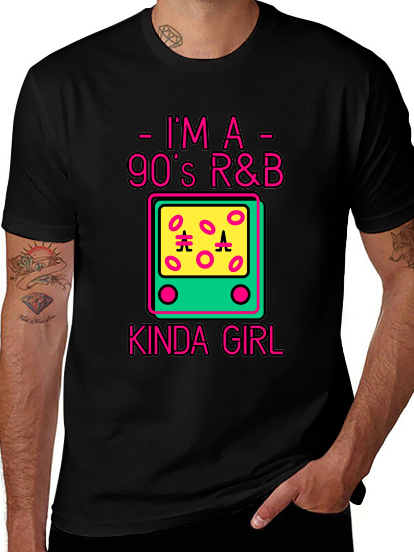 Variant 12 of 90's R&B Kinda Girl Black T-Shirt