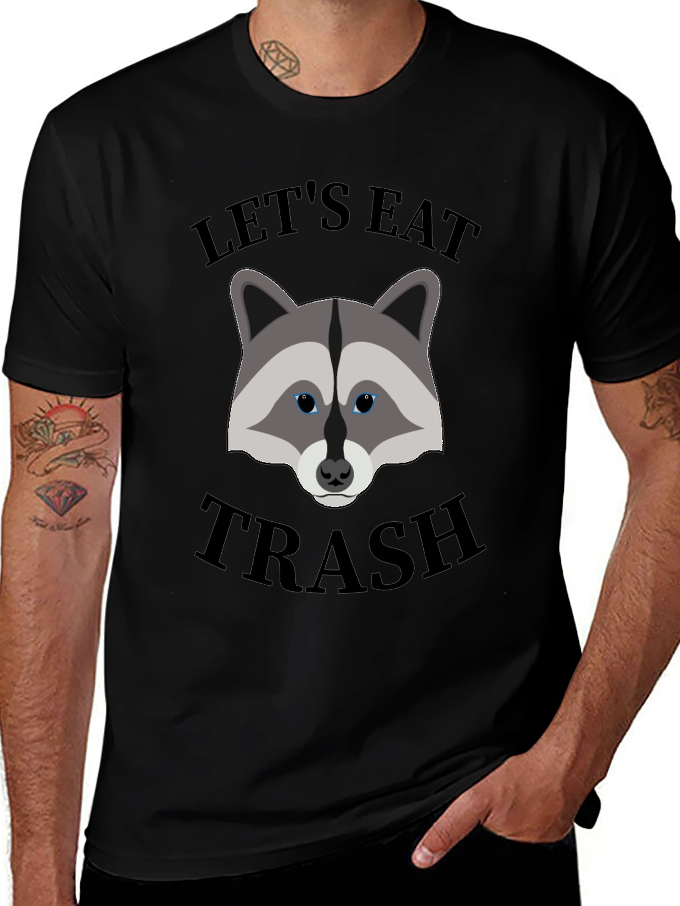Variant 23 of Let's Eat Trash Raccoon Graphic T-Shirt