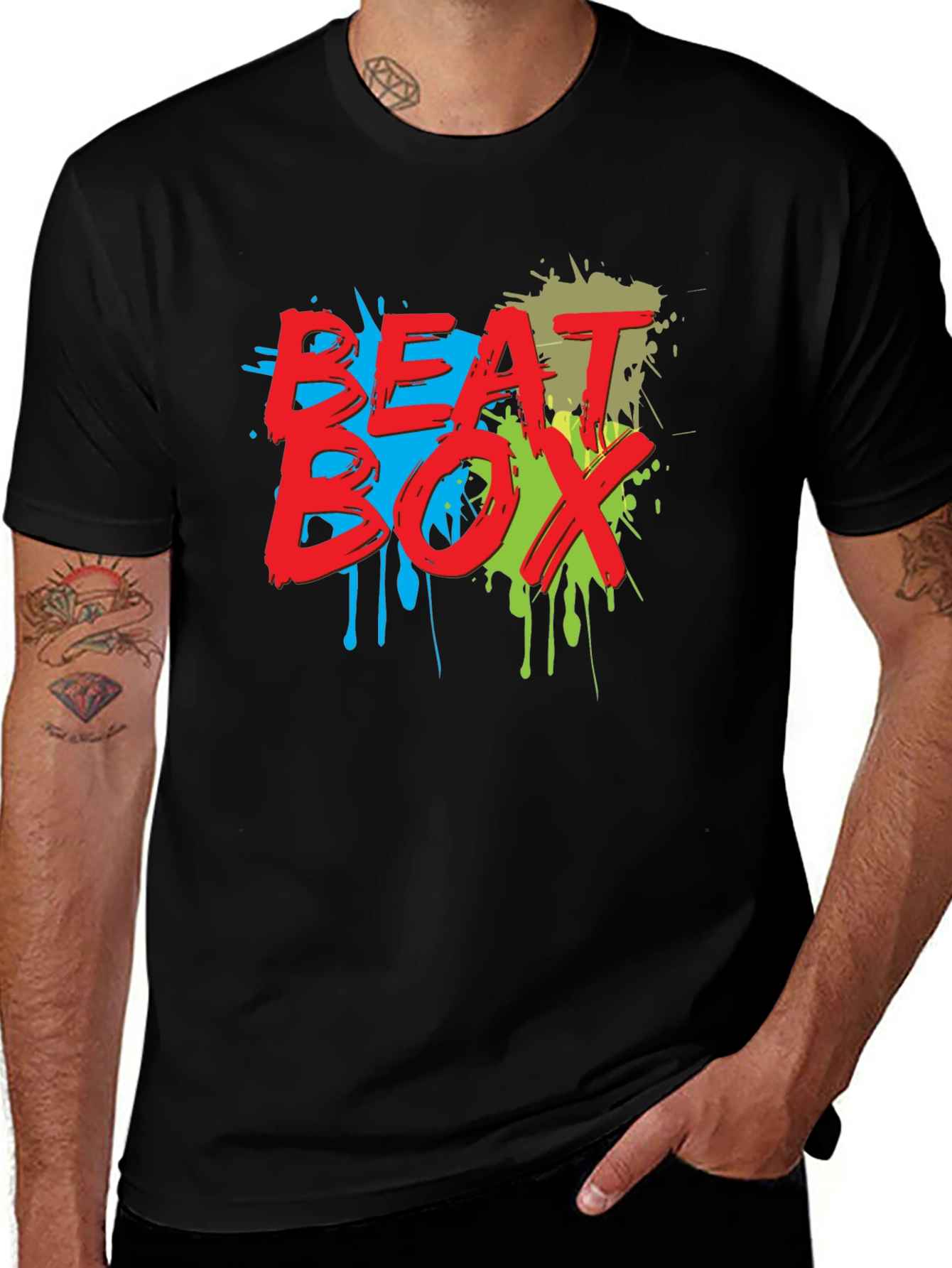 Variant 15 of Beat Box Graphic Tee - Cool Design