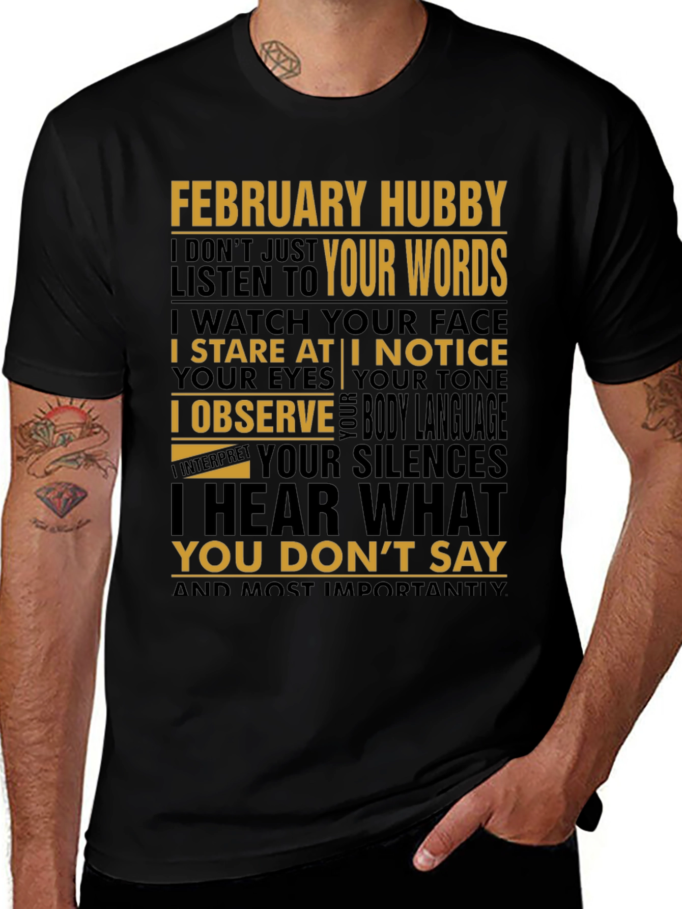 Variant 30 of February Hubby Graphic T-Shirt