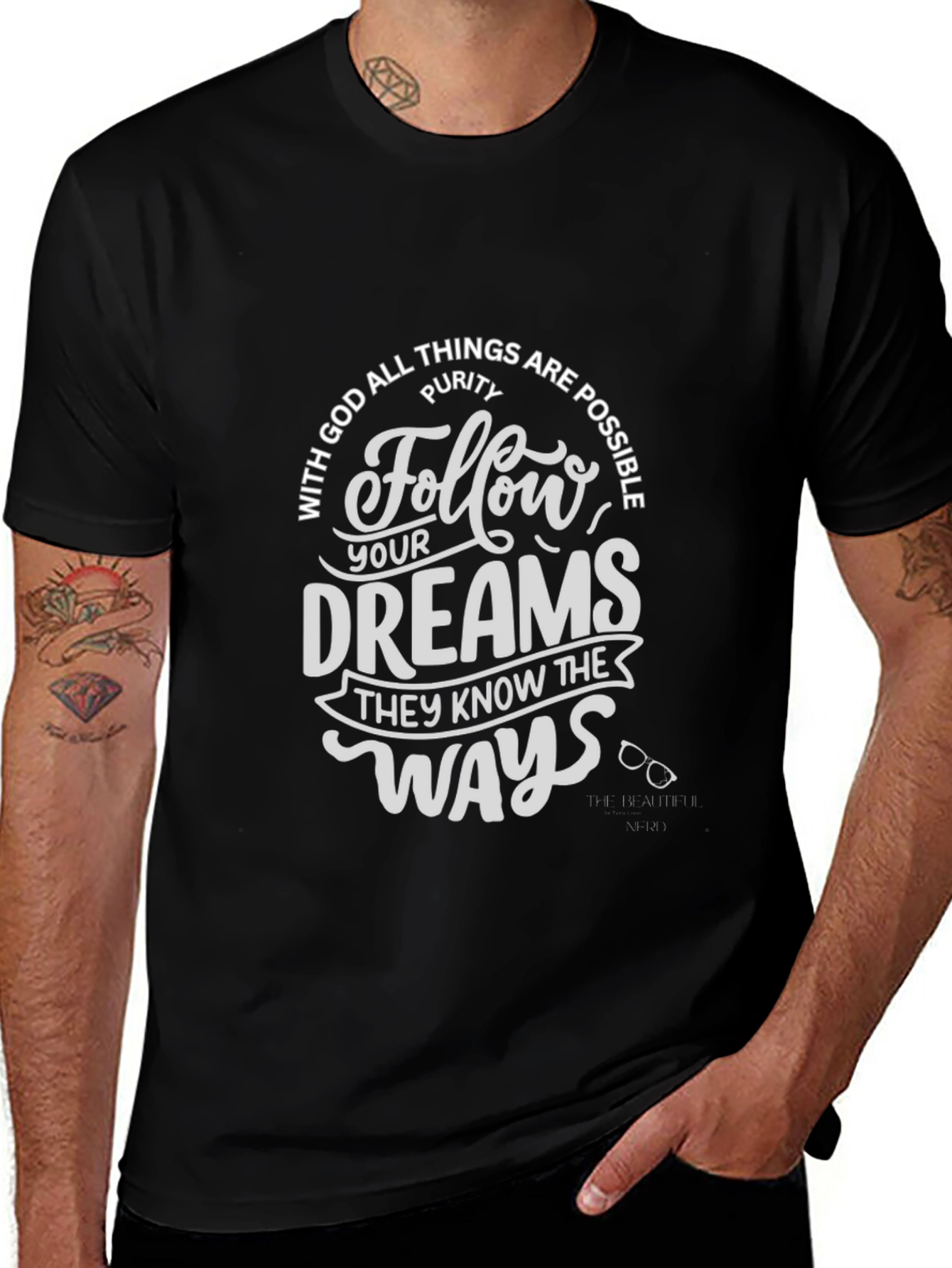 Variant 27 of Follow Your Dreams Graphic T-Shirt - Christian Inspired Tee