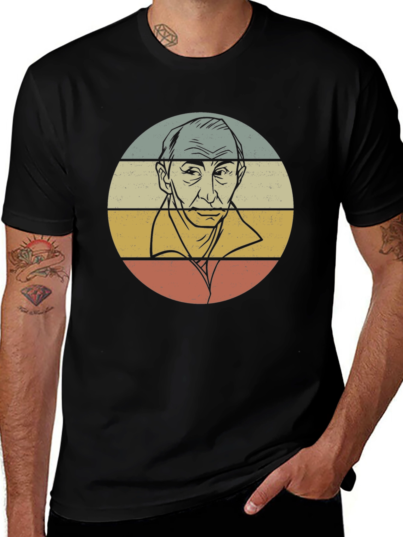 Variant 9 of Retro Style Portrait T-Shirt