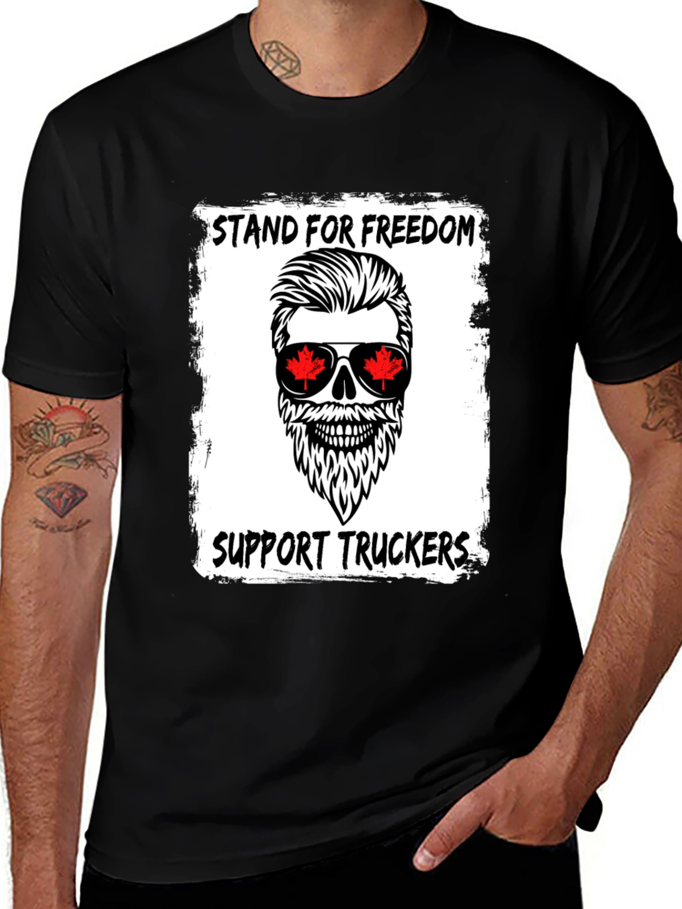 Variant 4 of Stand for Freedom Truckers T-Shirt
