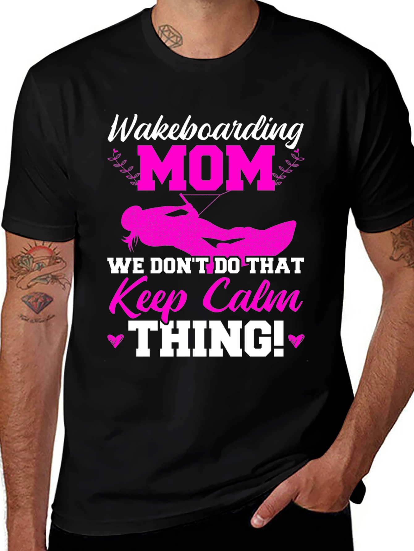 Variant 9 of Wakeboarding Mom Graphic T-Shirt