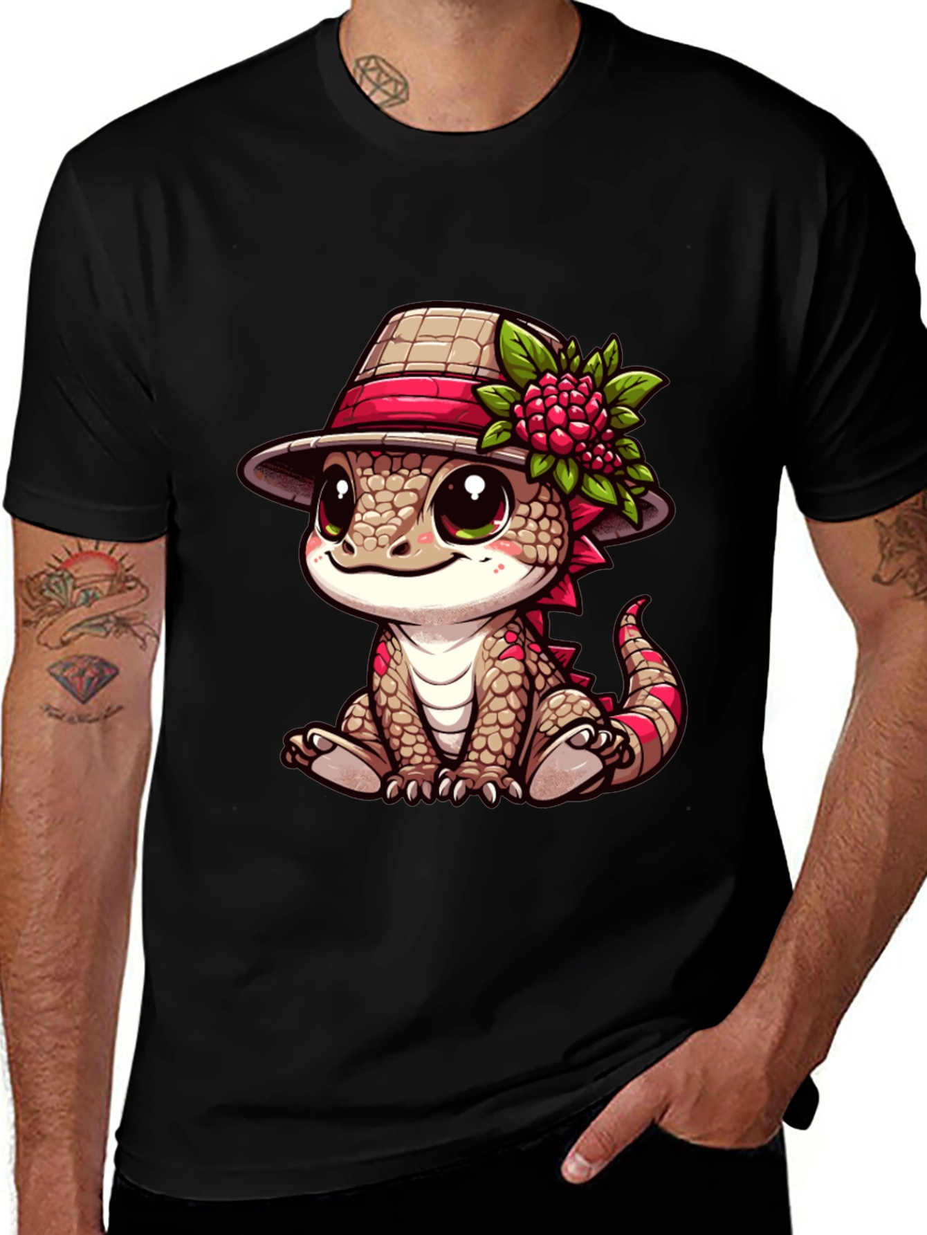 Variant 17 of Cute Cartoon Lizard T-Shirt