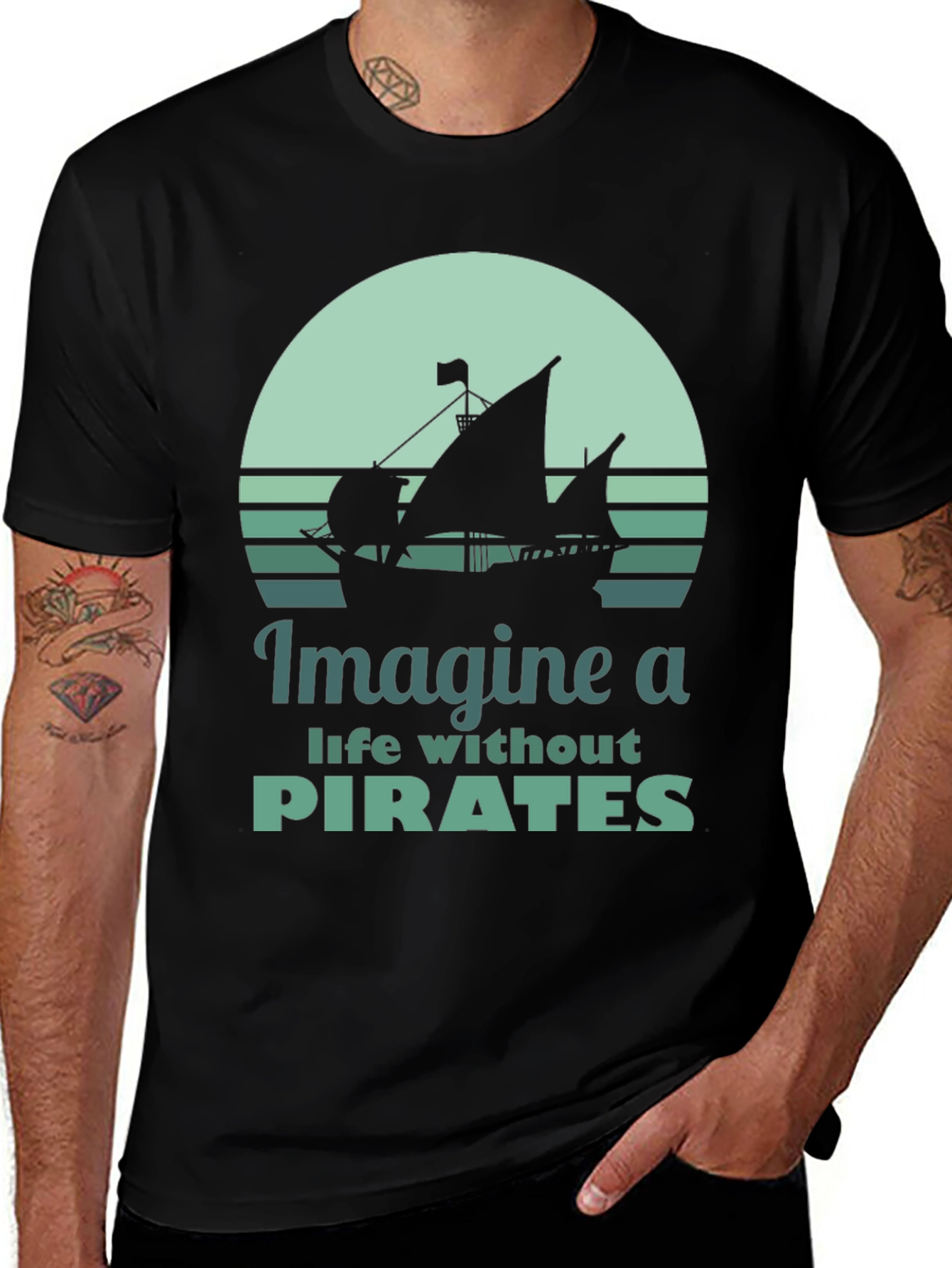 Variant 26 of Imagine a Life Without Pirates Graphic Tee