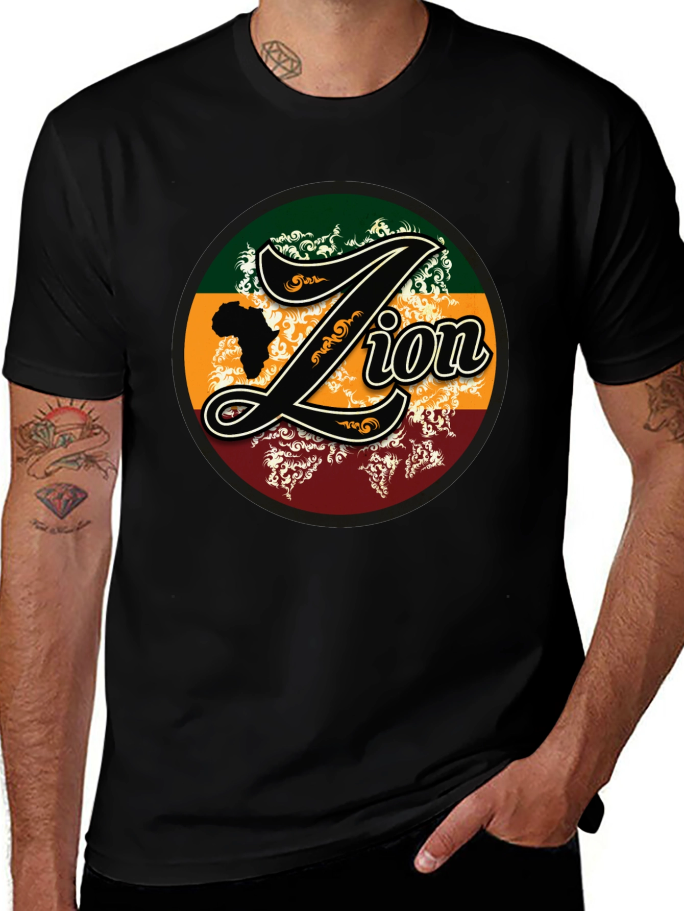 Lion Africa T-Shirt Rasta Reggae