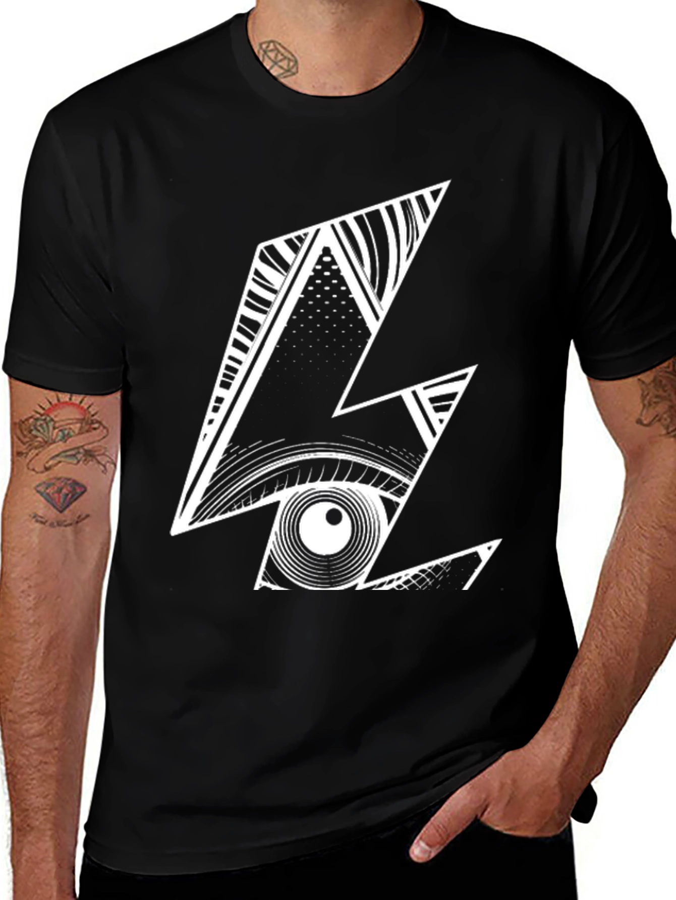 Variant 23 of Abstract Graphic Print Men's T-Shirt