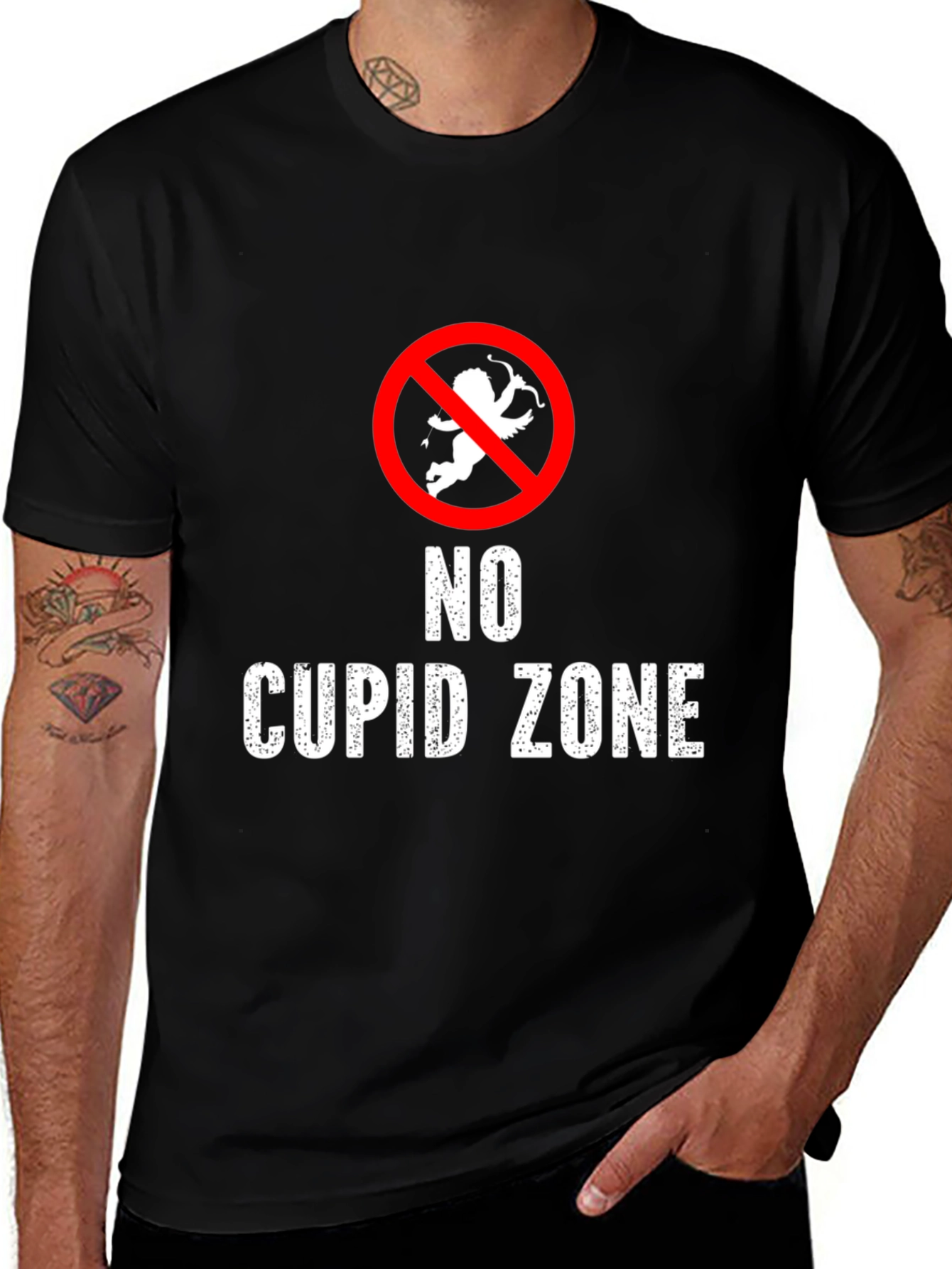 Variant 18 of No Cupid Zone Graphic Tee