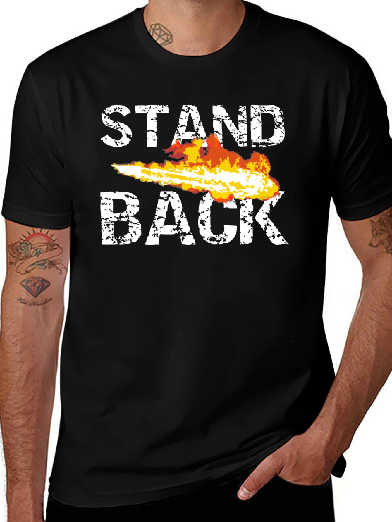 Stand Back Fire T-Shirt - Graphic Tee